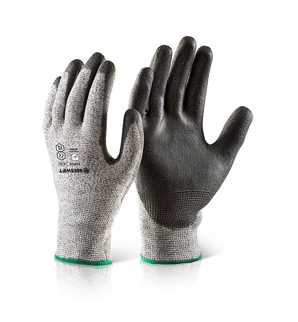 Beeswift Pu Coated Cut Level 5 Gloves