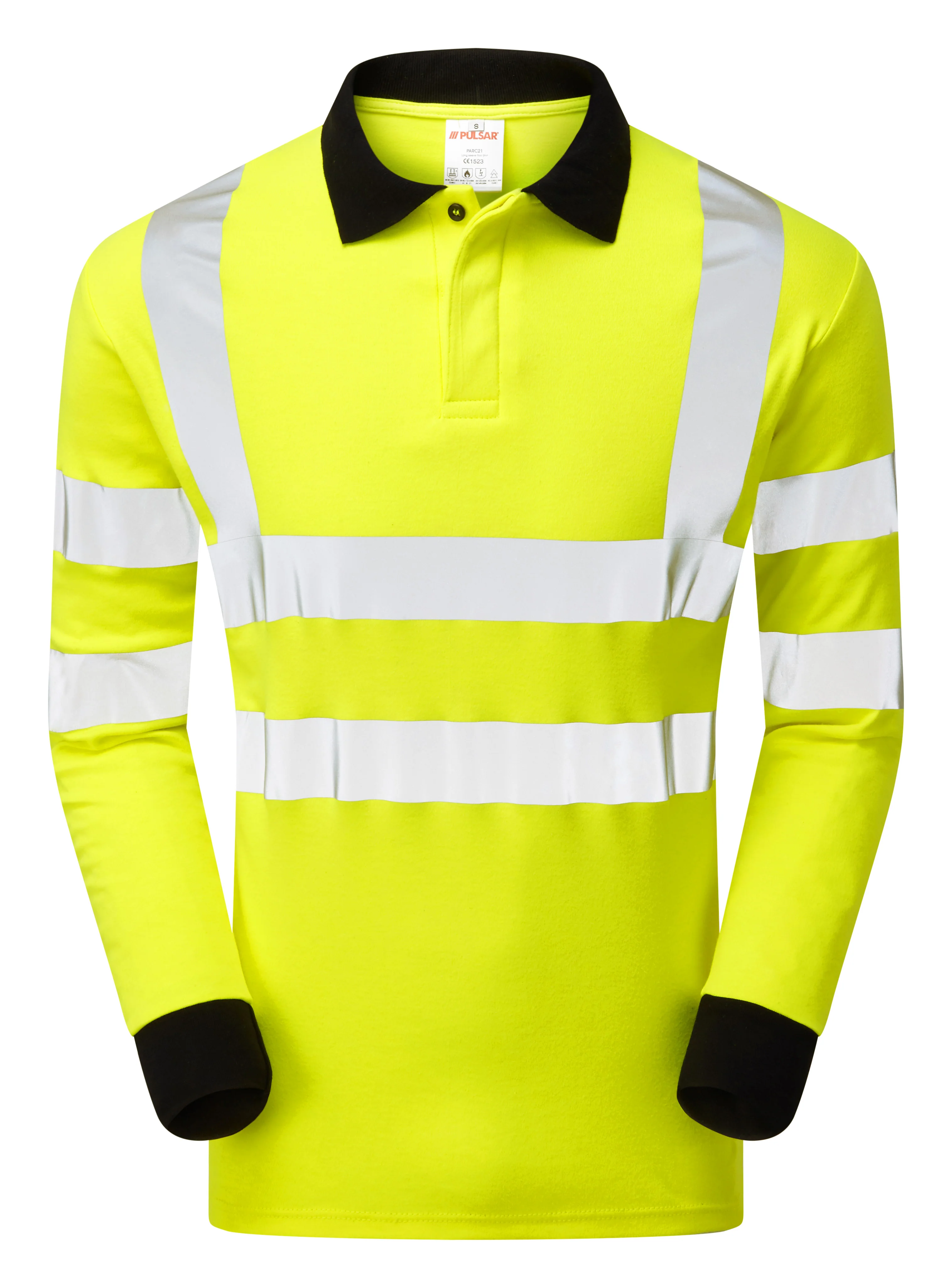 Pulsar Flame Retardant Ast Arc Hi-Vis Long Sleeve Polo Shirt - PARC21 - Image 4