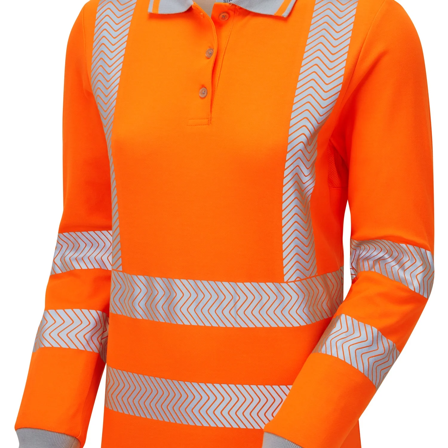 Pulsar Life Ladies Long Sleeve Hi-Vis Polo Shirt - LFE953 - Image 8