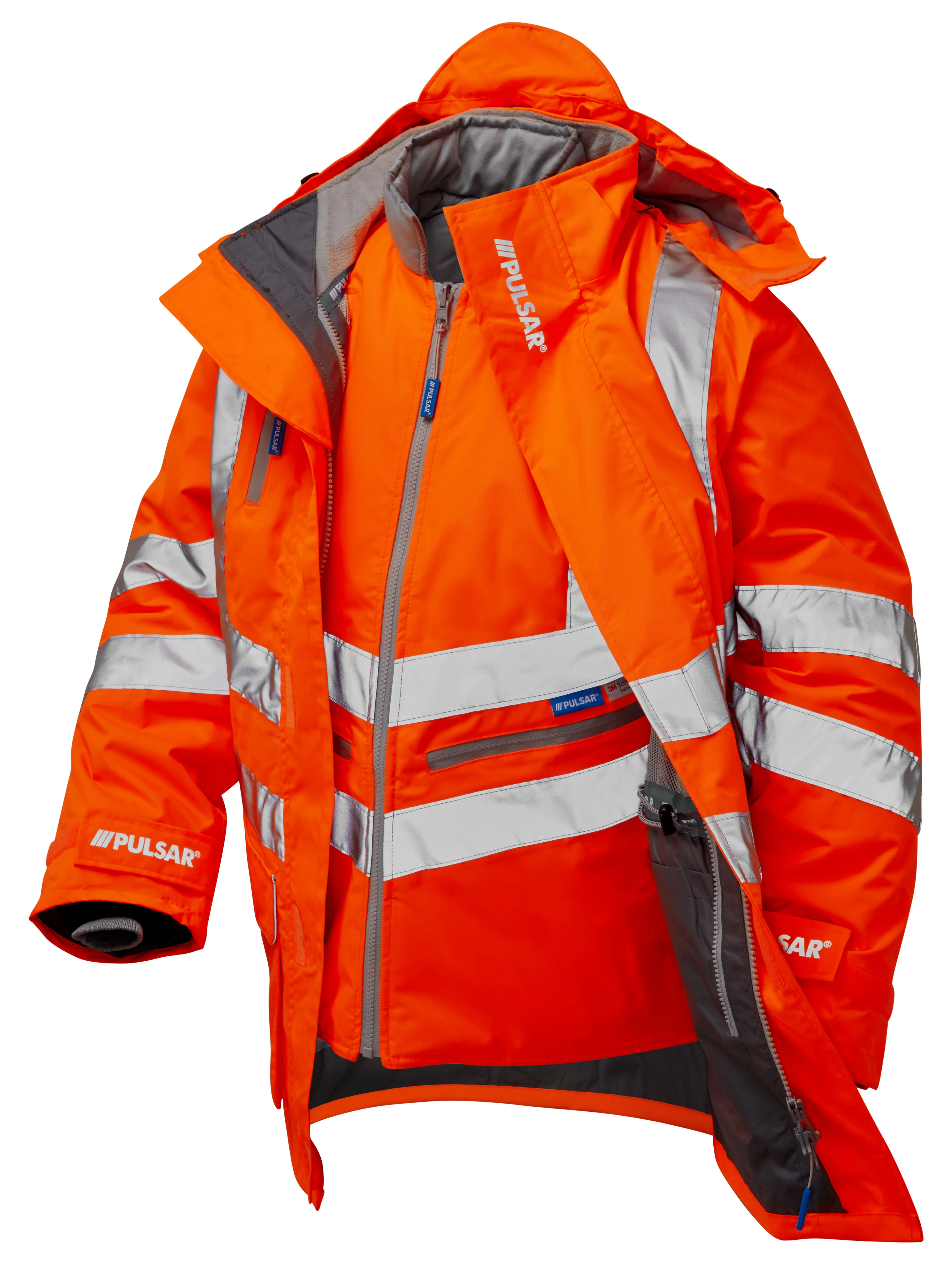 Pulsar Rail Spec 7 In 1 Hi-Vis Storm Coat - PR497