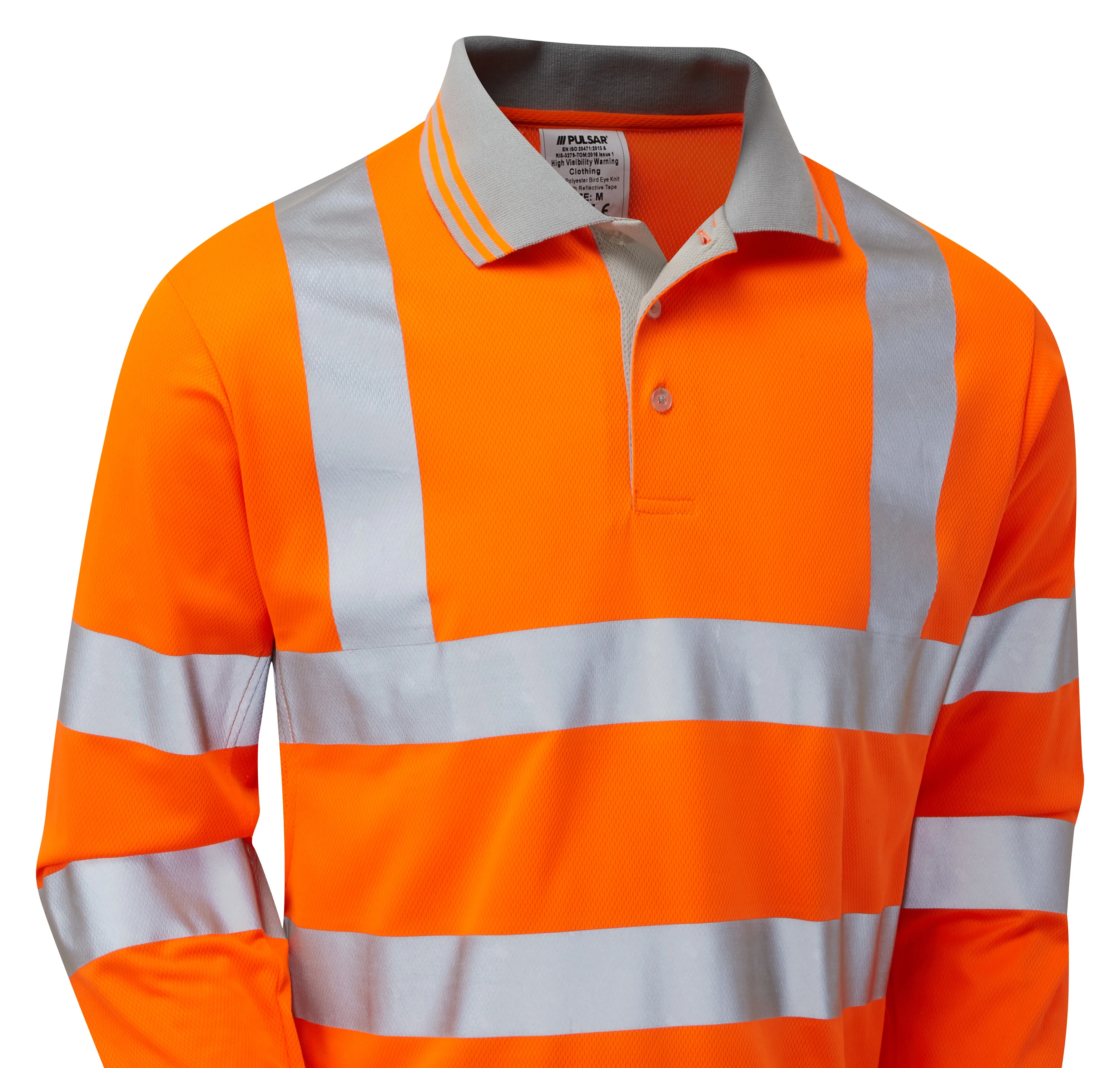 Pulsar Rail Spec Long Sleeve Polo Shirt - PR470 - Image 3