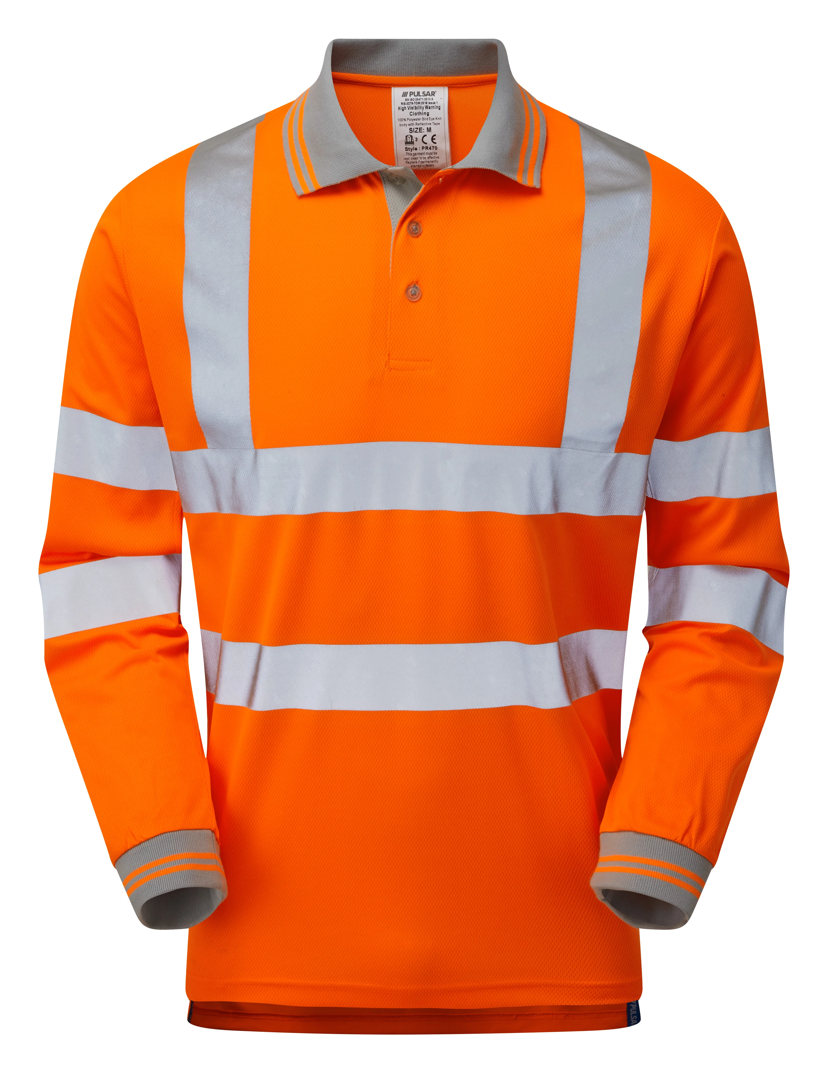 Pulsar Rail Spec Long Sleeve Polo Shirt - PR470 - Image 4