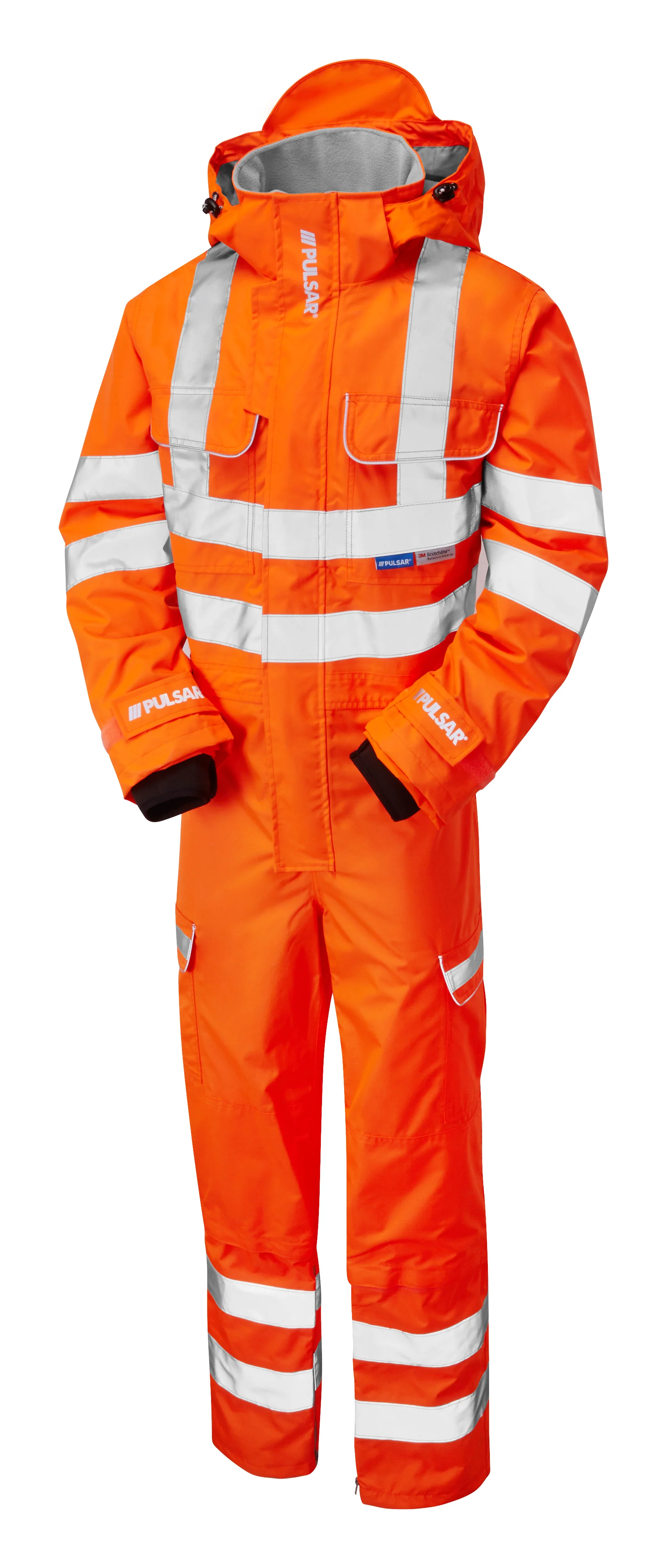 Pulsar Rail Spec Hi-Vis Waterproof Coverall - PR505 - Image 2