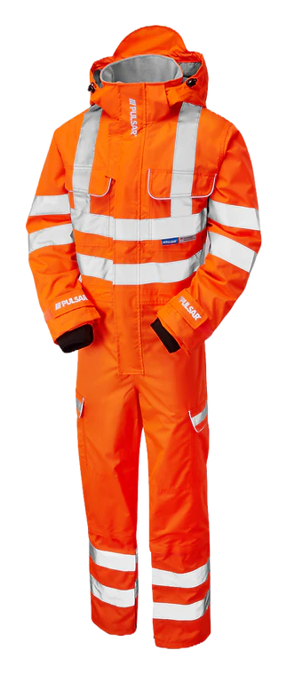 Pulsar Rail Spec Hi-Vis Waterproof Coverall - PR505 - Image 6