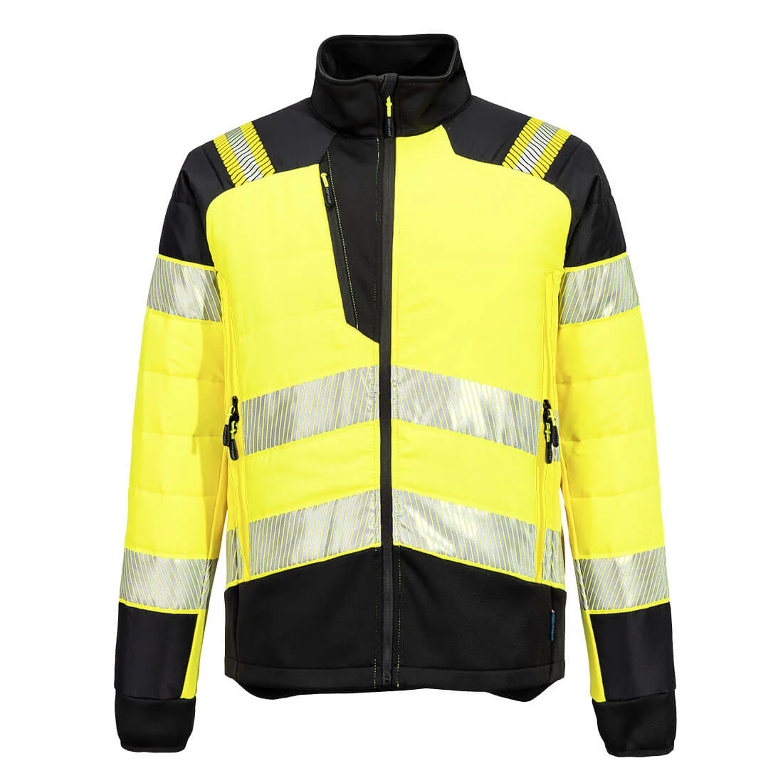 Portwest  PW3 Hi-Vis Hybrid Baffle Jacket - Image 6