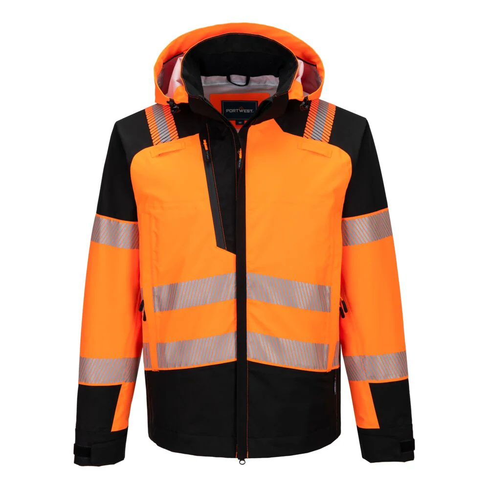 Portwest PW3 Hi-Vis Rain Jacket (3L) - Image 3