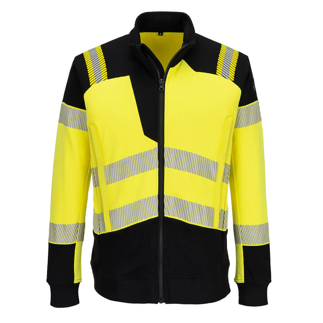 Portwest PW3 Modaflame Knit Hi-Vis FR Full Zip Sweatshirt - Image 2