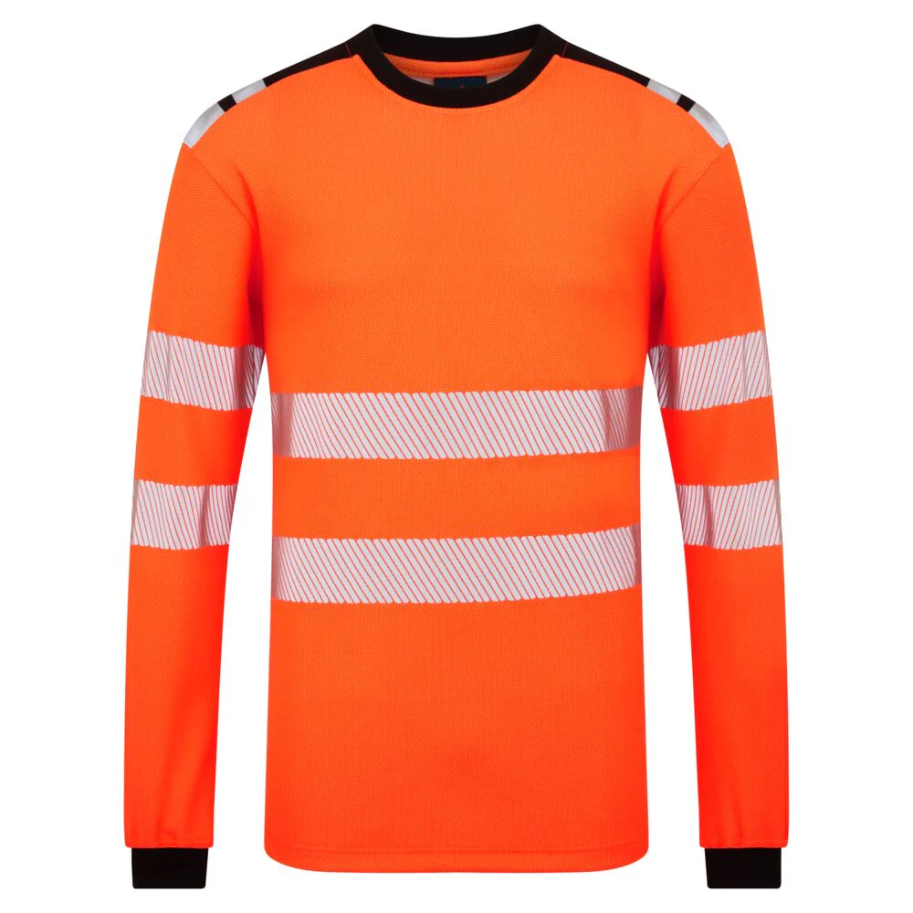 Portwest PW3 Modaflame Knit HVO FR Long Sleeve T-Shirt - Image 3