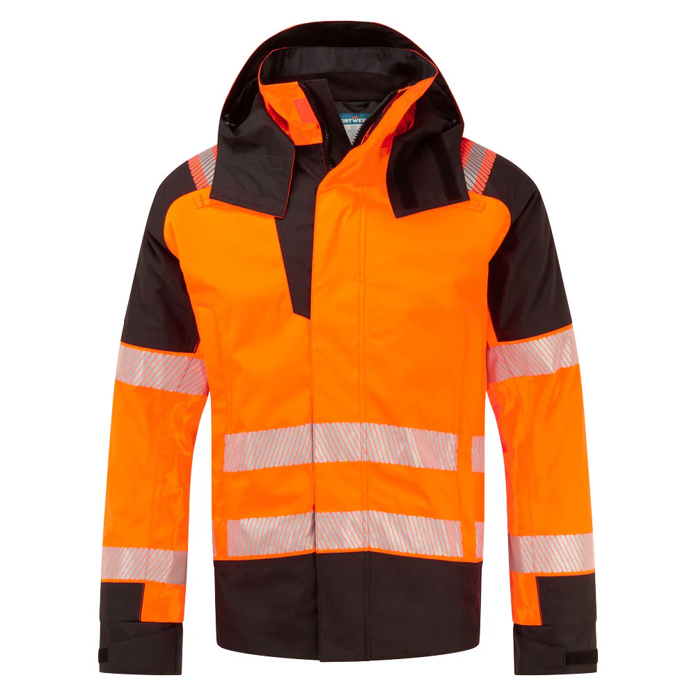 Portwest PW3 Modaflame Rain+ Hi-Vis Multi-Norm FR Winter Jacket - Image 3