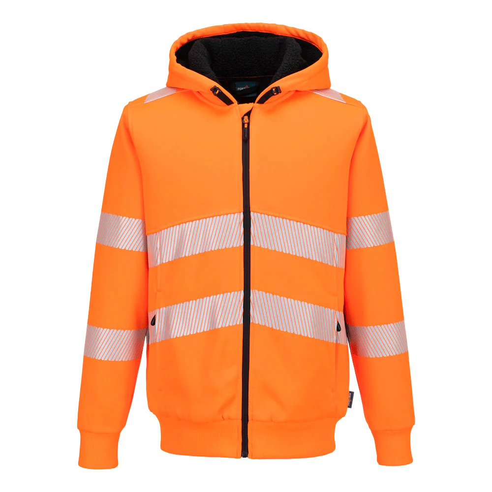 Portwest PW321 Hi-Vis Zipped Winter Hoodie - Image 5