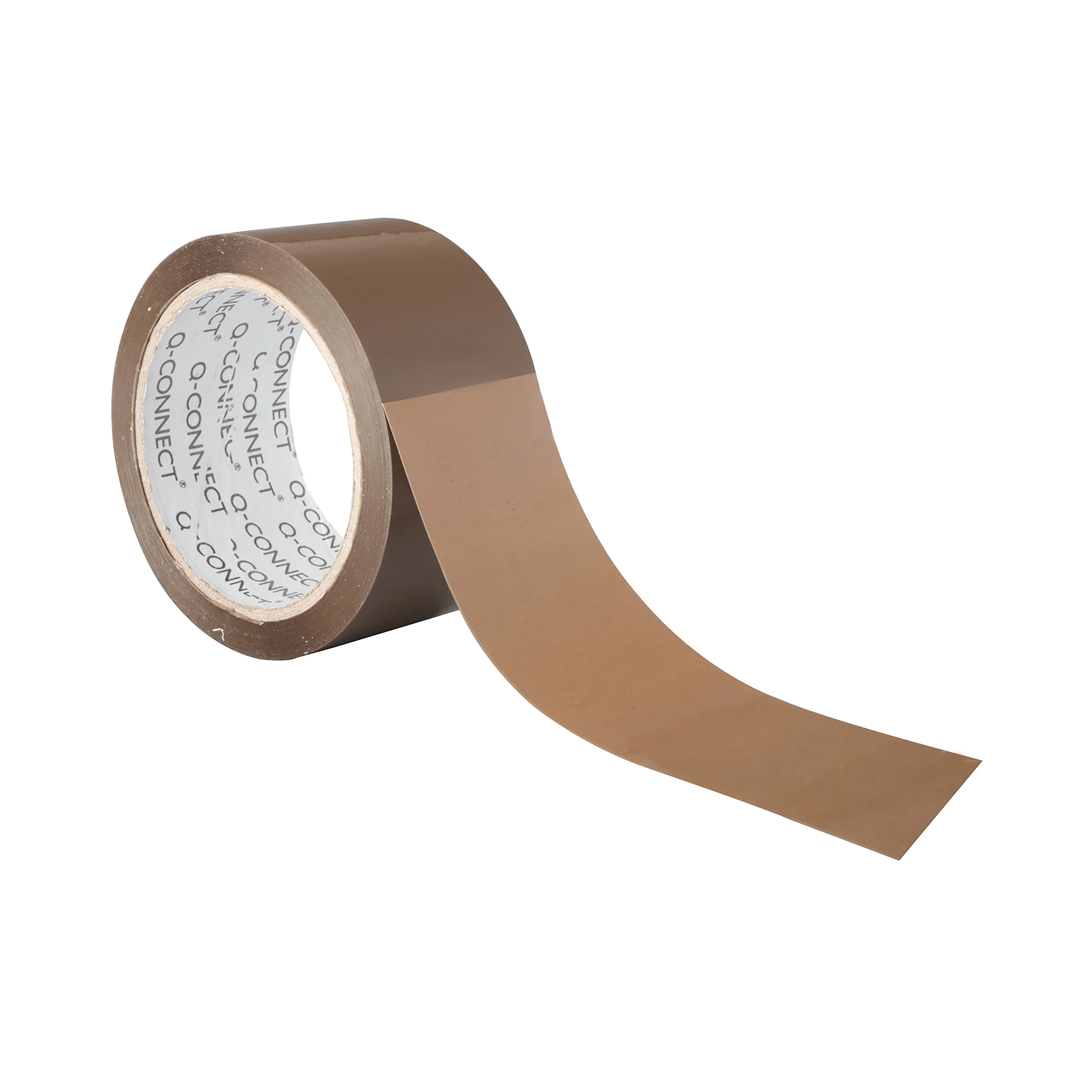 Q-Connect Polypropylene Packaging Tape 50mmx66m Brown (Pack of 6) KF27010 - [CLEARANCE]