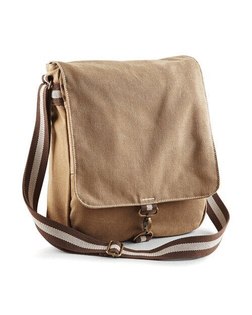 Quadra Bags Vintage Canvas Messenger - QD611M