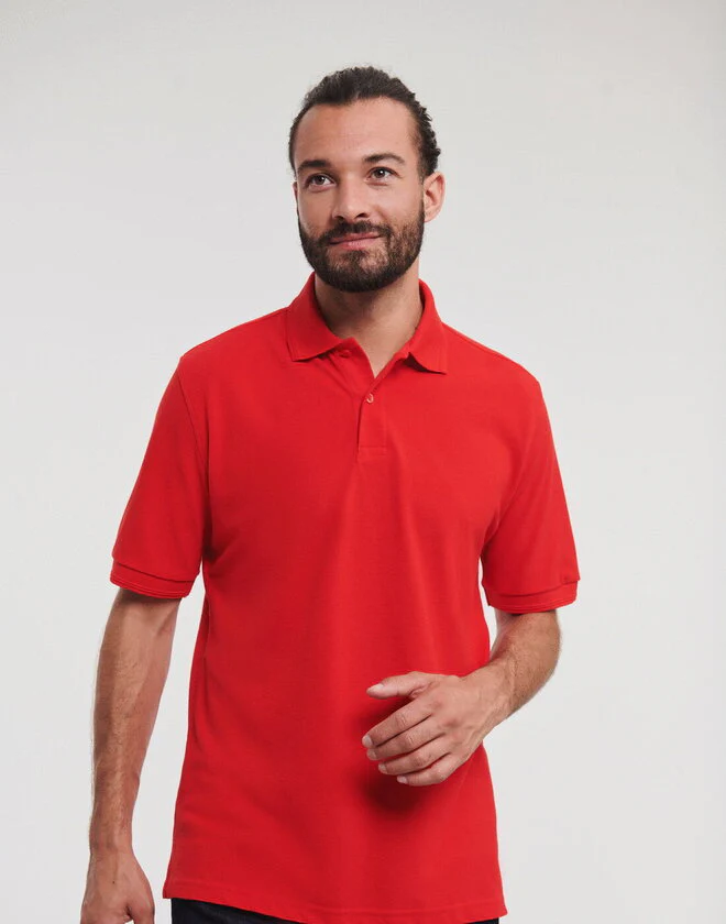 Russell Hardwearing Polycotton Polo - Image 3