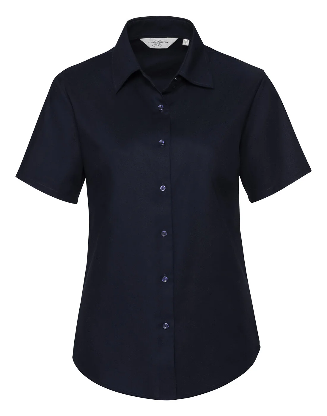 Russell Ladies Short Sleeve Tailored Oxford Shirt - Image 8