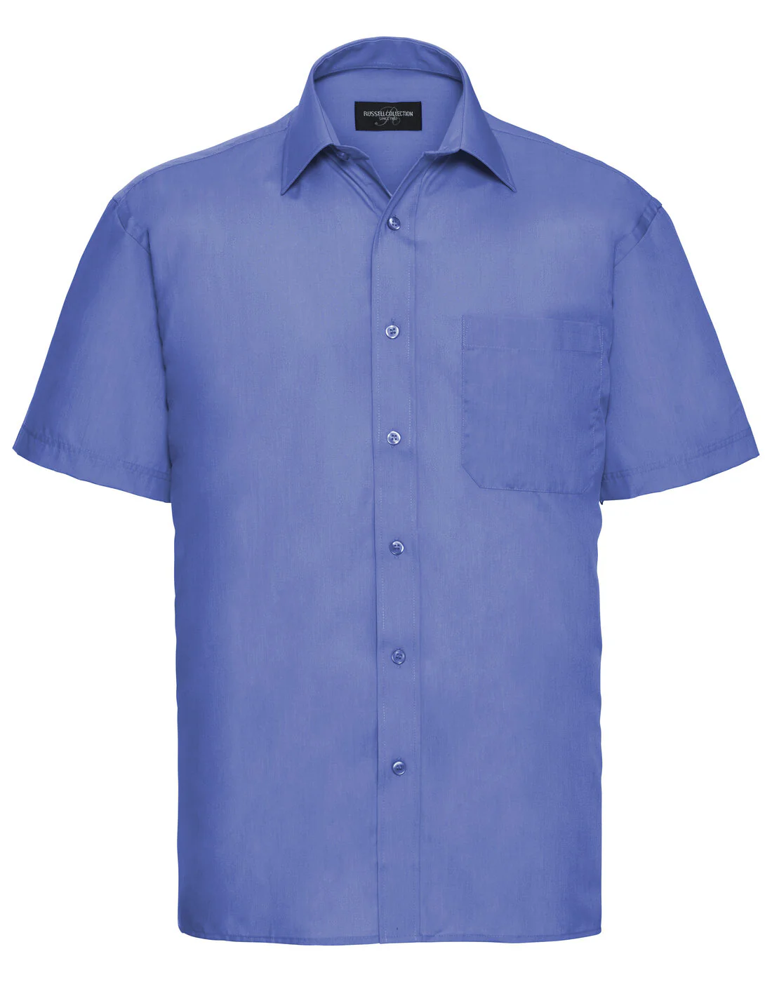 Russell Mens Short Sleeve Polycotton Poplin Shirt - Image 8