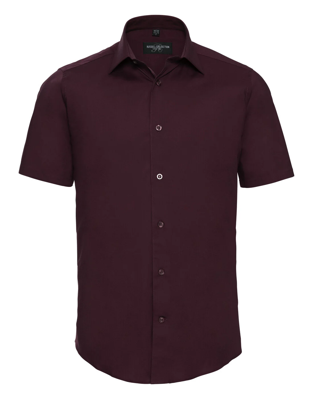 Russell Mens Short Sleeve Fitted Stretch Shirt - Image 2