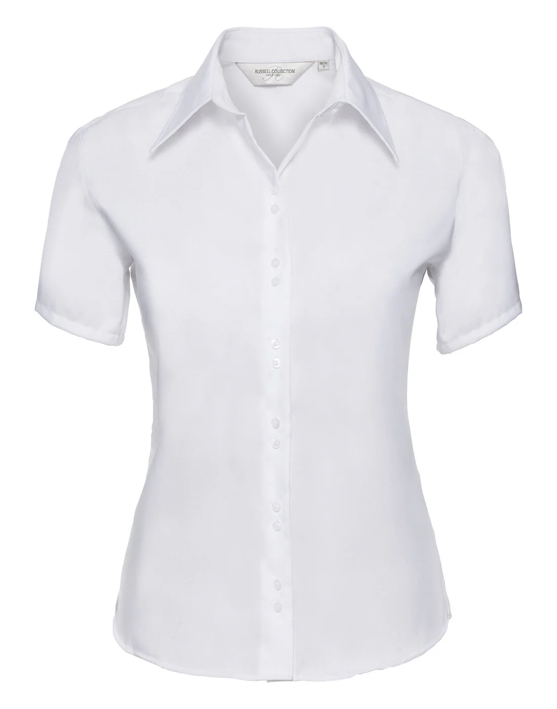 Russell Ladies Short Sleeve Ultimate Non Iron Shirt - Image 4