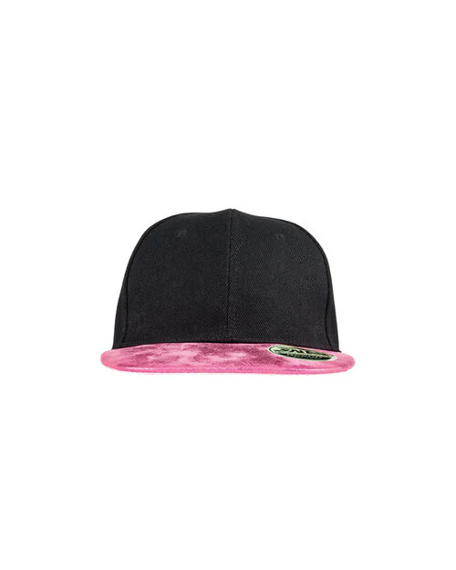 Result Bronx Glitter Flat Peak Snapback Cap - Image 3