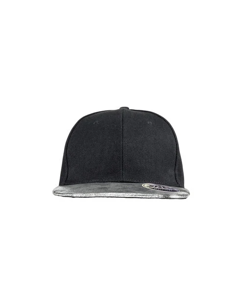Result Bronx Glitter Flat Peak Snapback Cap - Image 4
