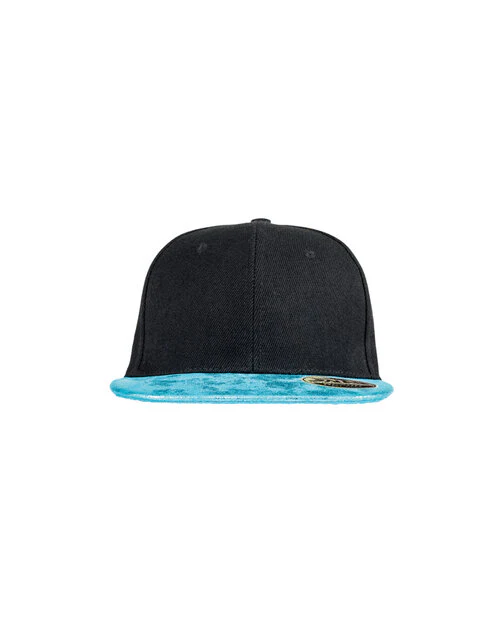Result Bronx Glitter Flat Peak Snapback Cap - Image 5