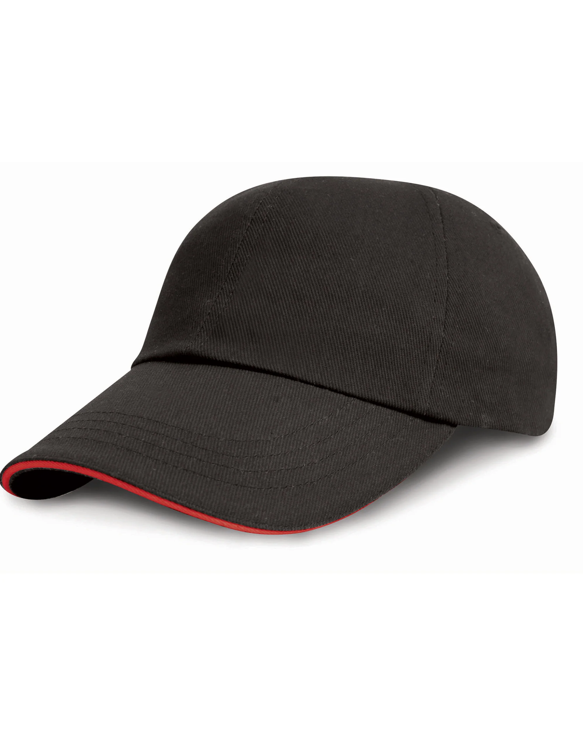 Result Headwear Low Profile Heavy Brushed Cotton Cap With Sandwich Peak - Image 3