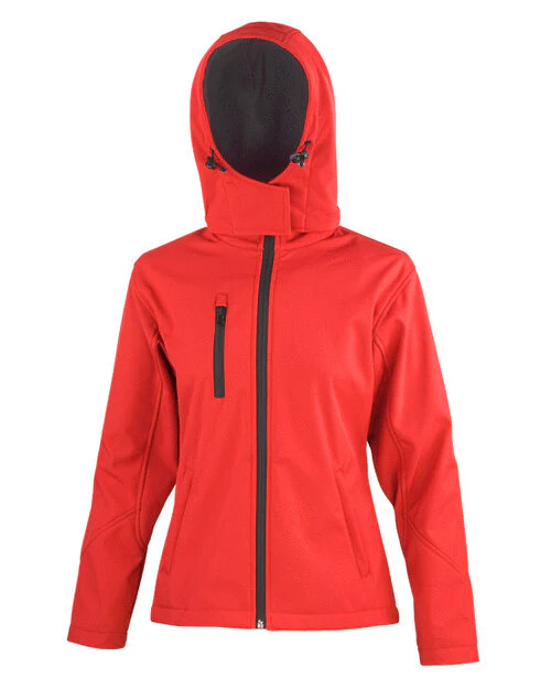Result Ladies Tx Performance Hooded Softshell Jacket - Image 3