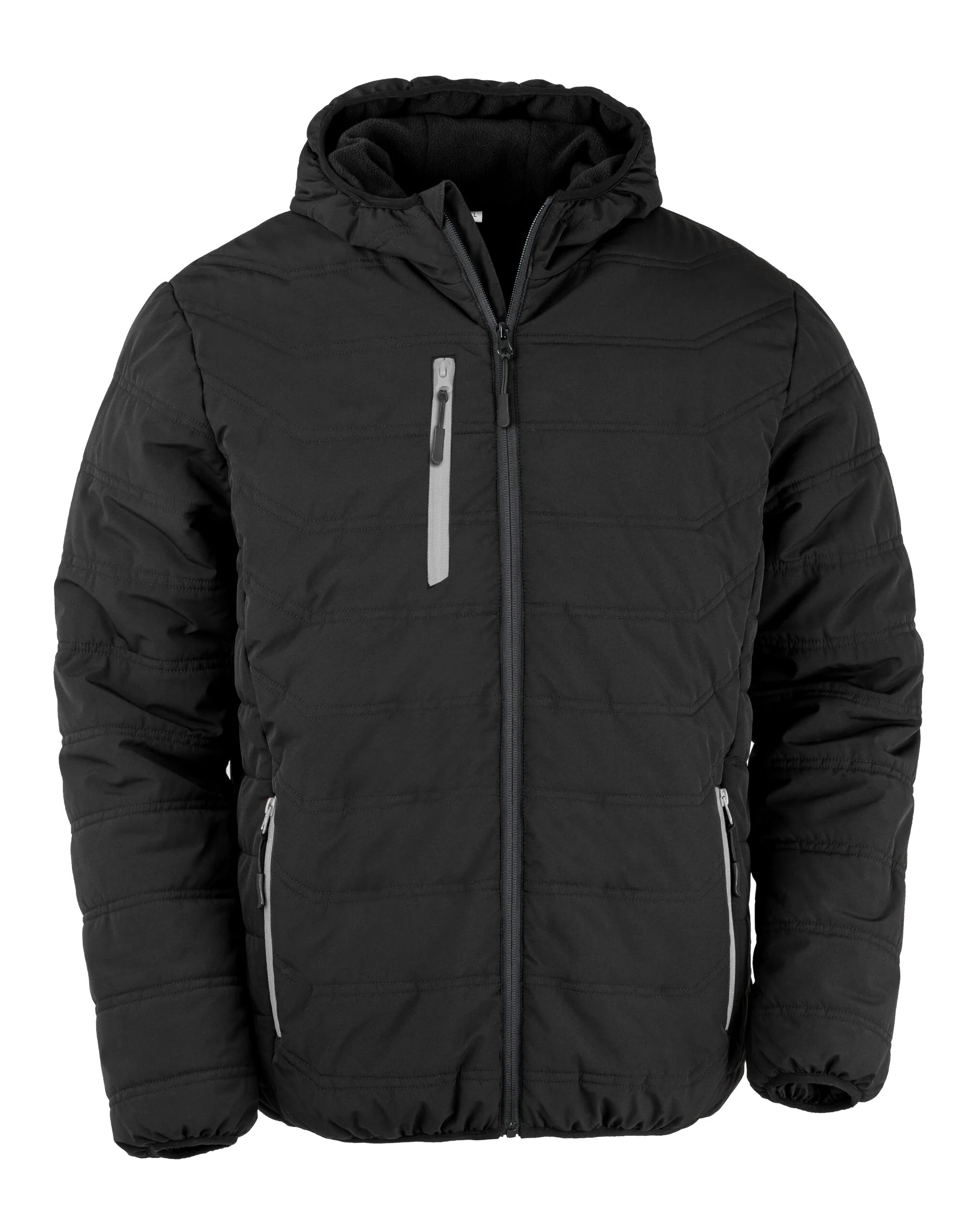 Result Recycled Black Compass Padded Winter Jacket - Image 6
