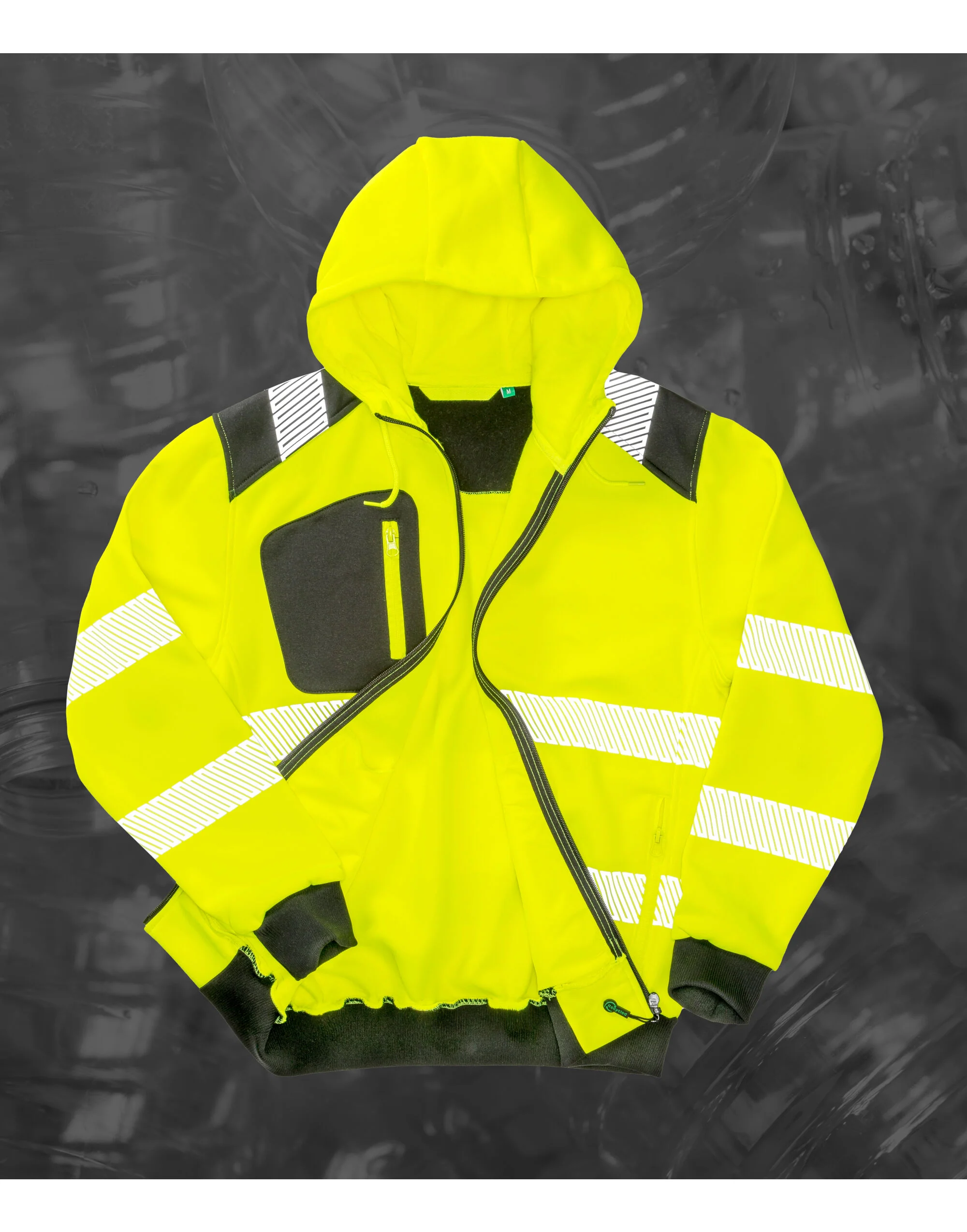 Result Recycled Zipped Safety Hoody - Image 2