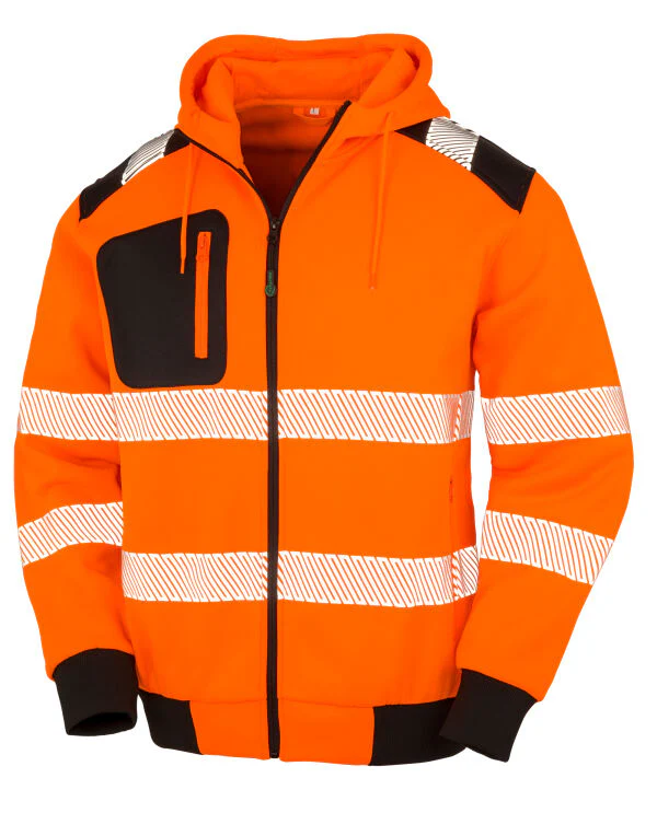 Result Recycled Zipped Safety Hoody - Image 6