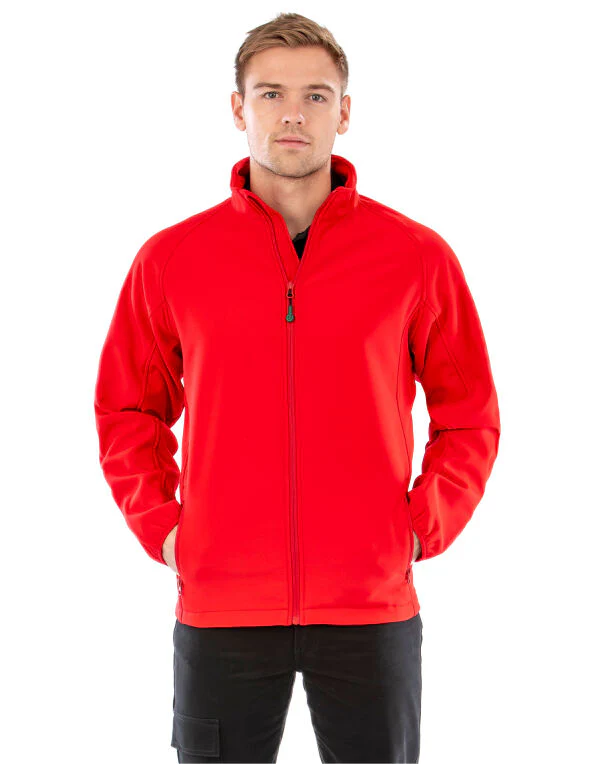 Result Recycled Men'S Recycled 2-Layer Printable Softshell Jacket