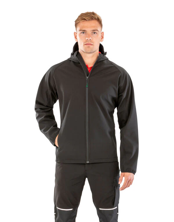 Result Recycled 3-Layer Printable Hood Softshell