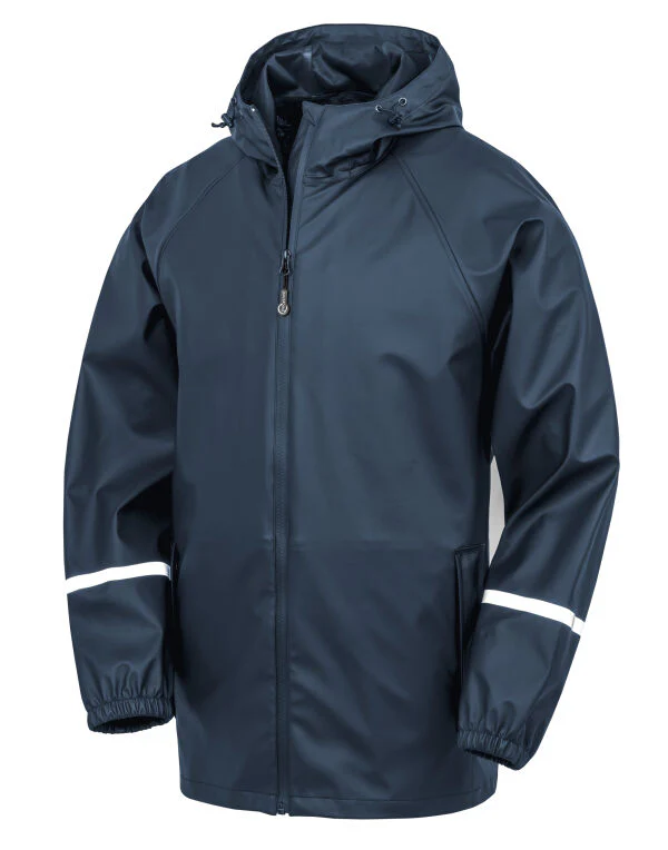 Result Recycled Prism Pu Waterproof Jacket With Reflective Bands And Recycled Backing - Image 10