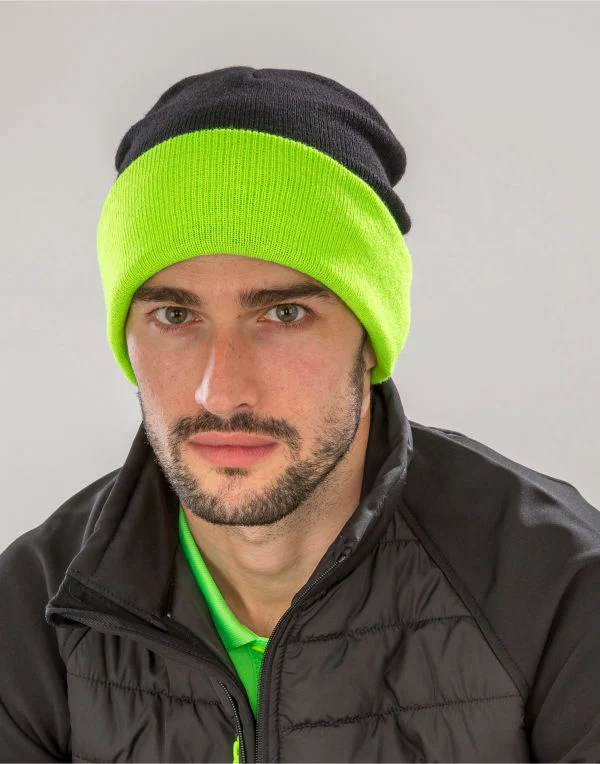Result Recycled Black Compass Beanie
