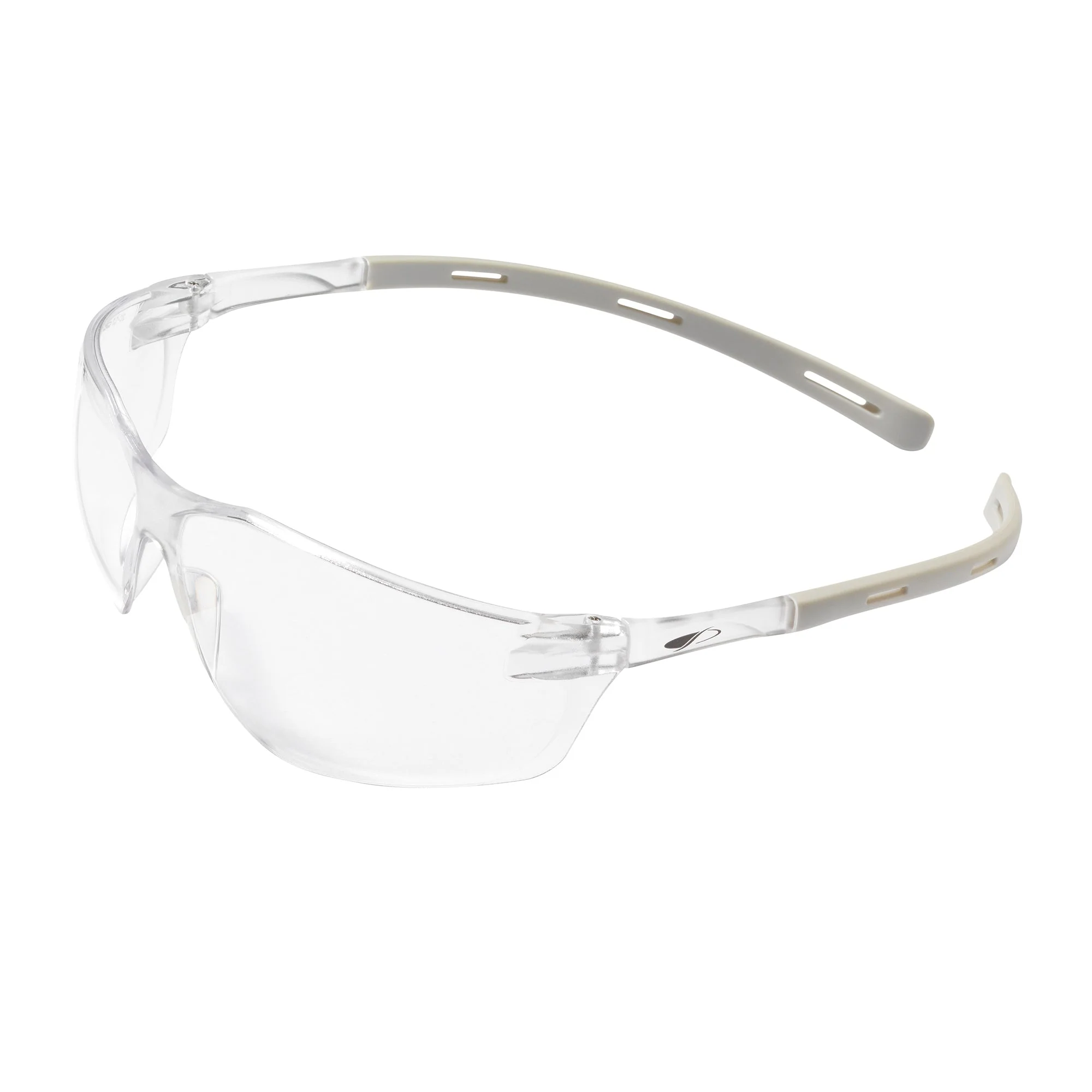 JSP Rigi Lightweight Safety Specs - Clear Anti-scratch Lenses - Grey Frames