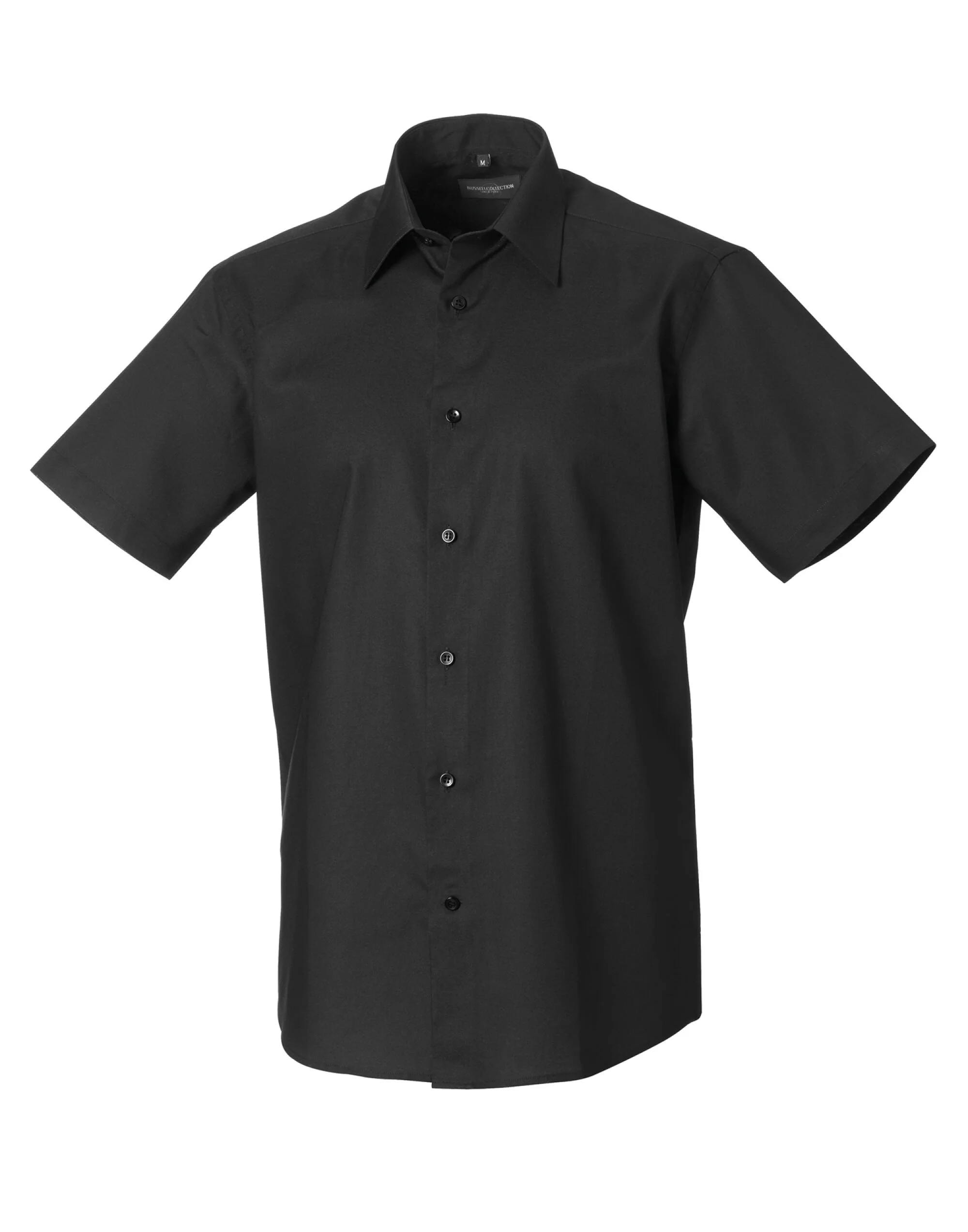 Russell Collection Men'S Short Sleeve Tailored Oxford Shirt - Image 6