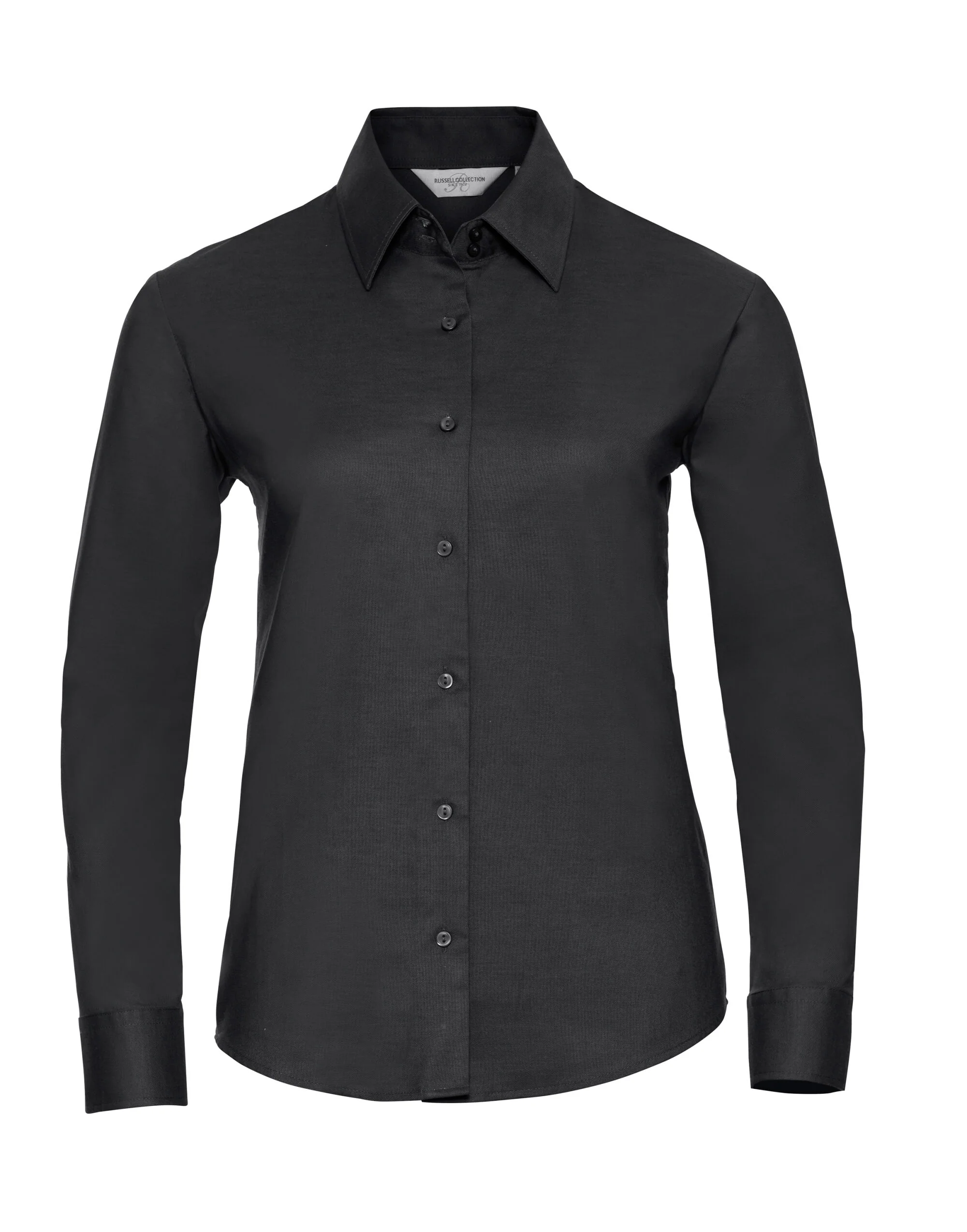 Russell Collection Ladies' Long Sleeve Tailored Oxford Shirt - Image 10