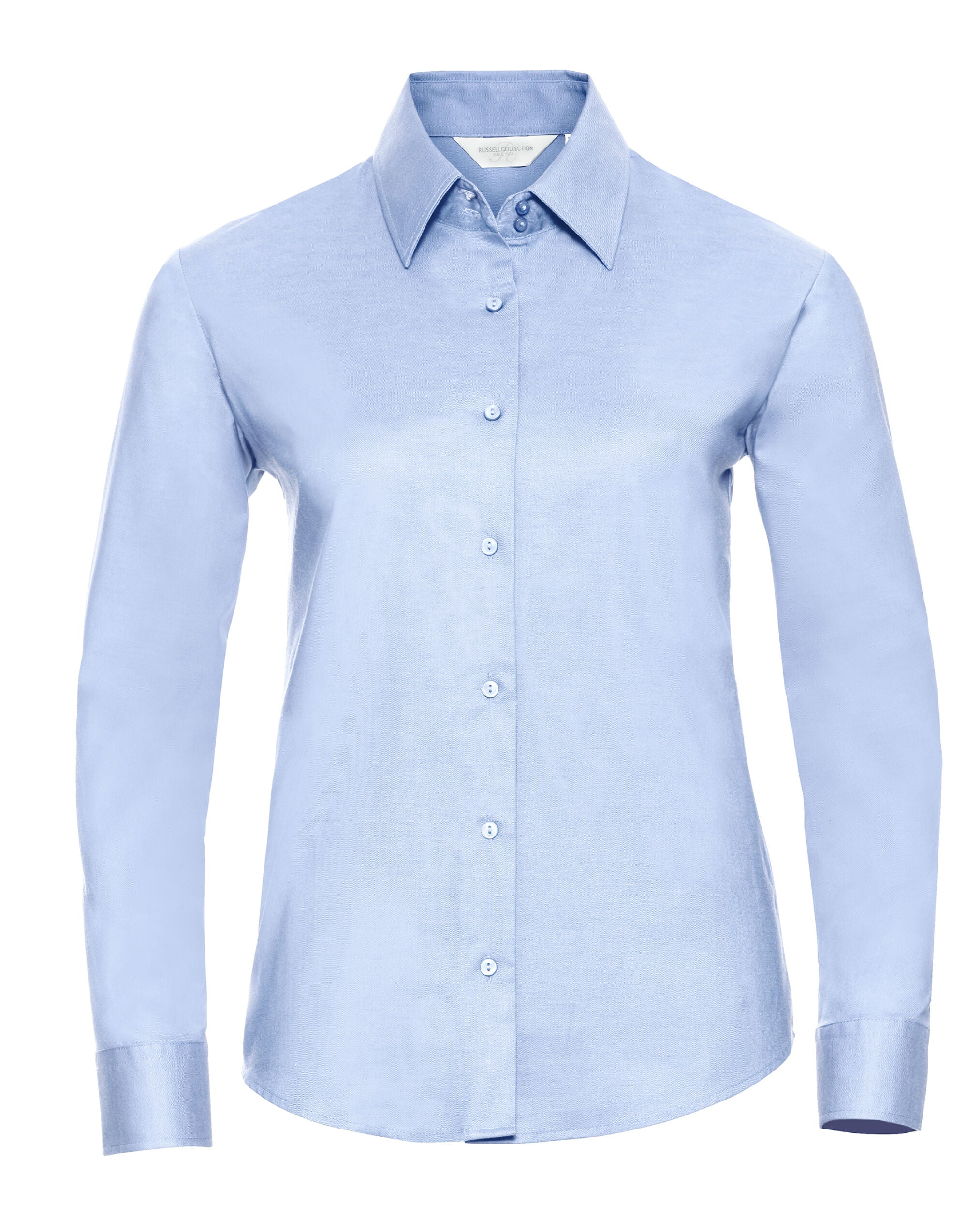 Russell Collection Ladies' Long Sleeve Tailored Oxford Shirt - Image 9