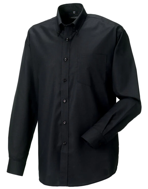 Russell Collection Men'S Long Sleeve Classic Oxford Shirt - Image 10