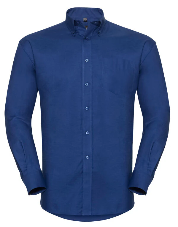 Russell Collection Men'S Long Sleeve Classic Oxford Shirt - Image 11