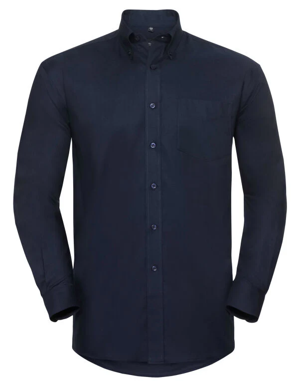 Russell Collection Men'S Long Sleeve Classic Oxford Shirt - Image 12