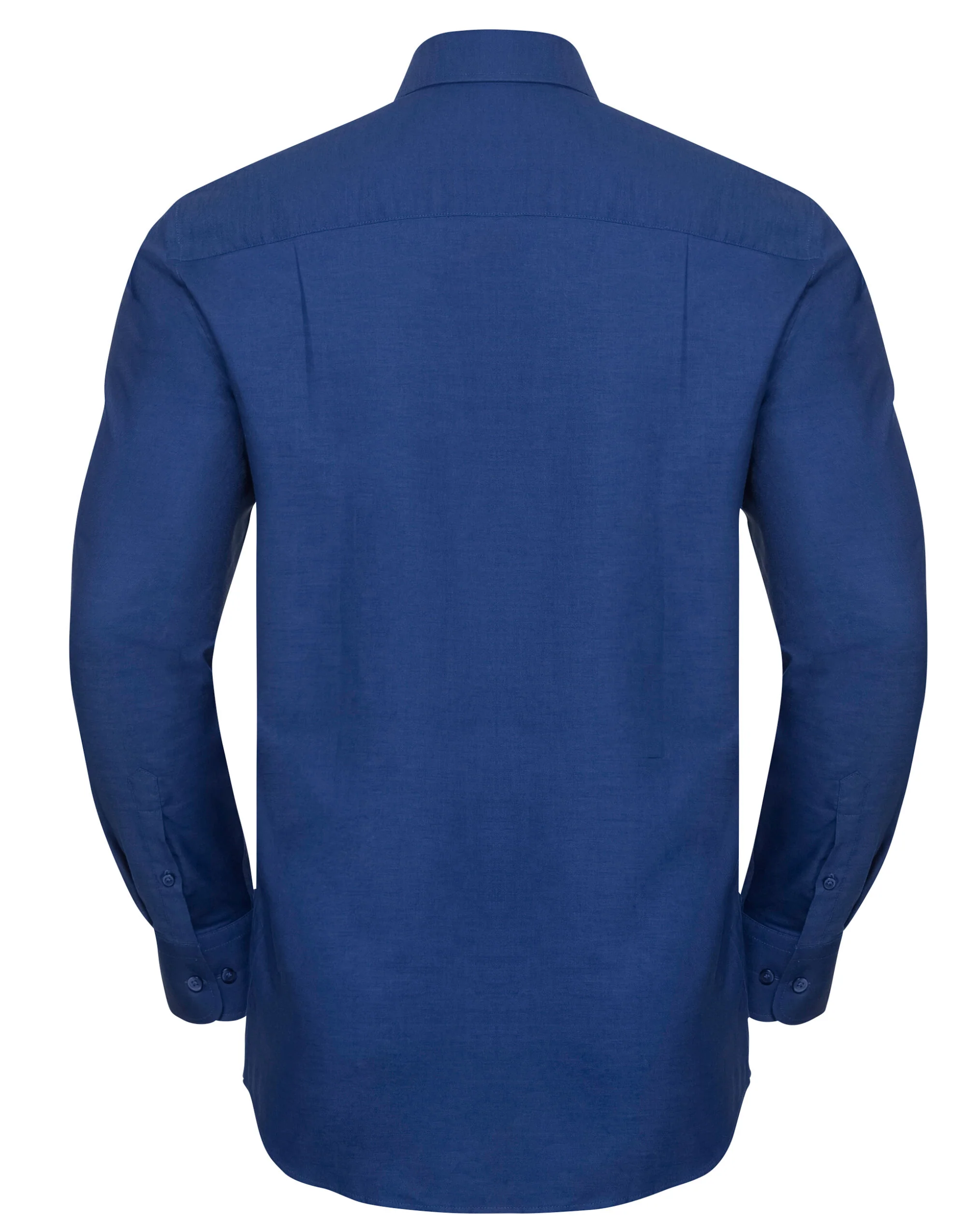 Russell Collection Men'S Long Sleeve Classic Oxford Shirt - Image 3
