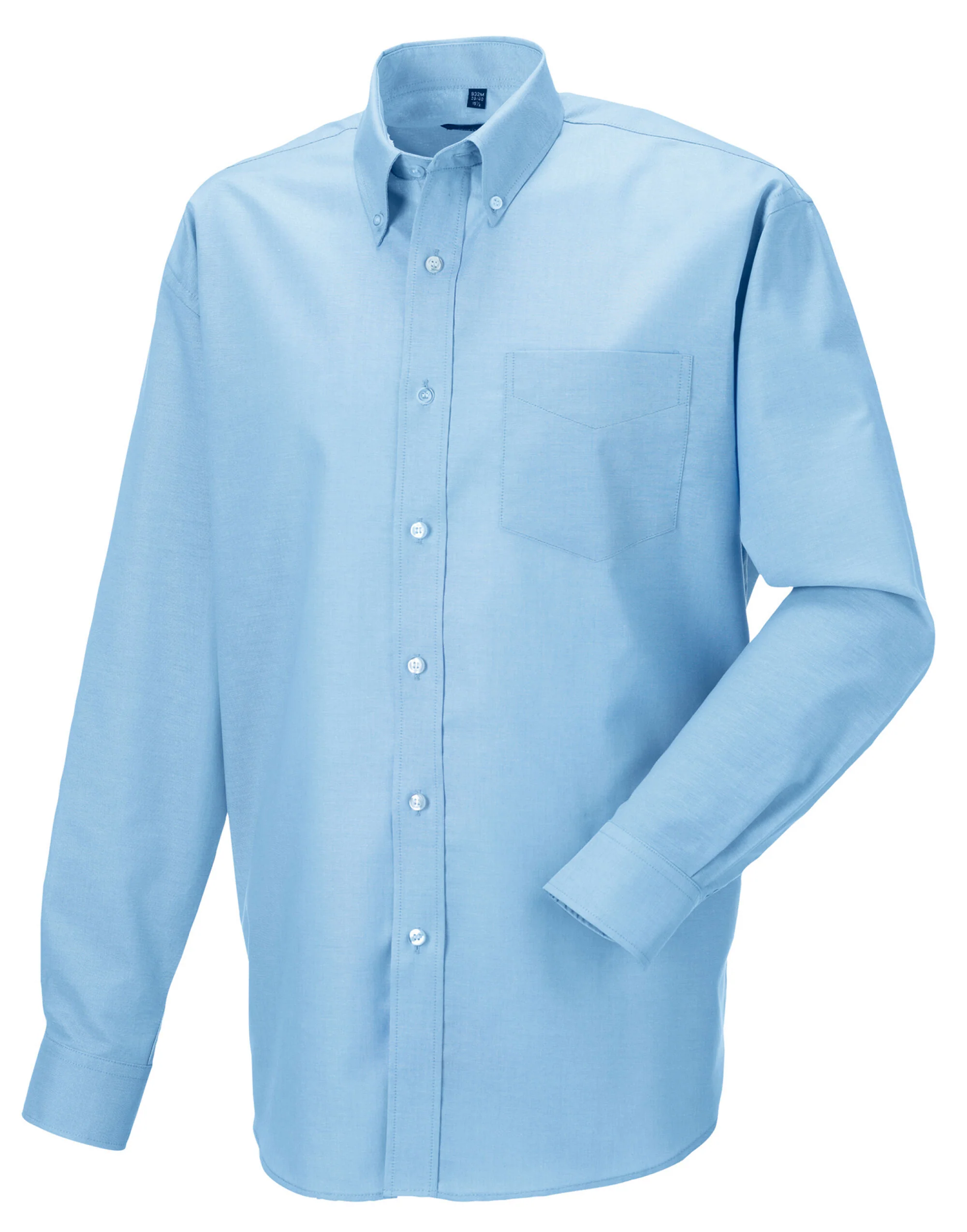 Russell Collection Men'S Long Sleeve Classic Oxford Shirt - Image 6