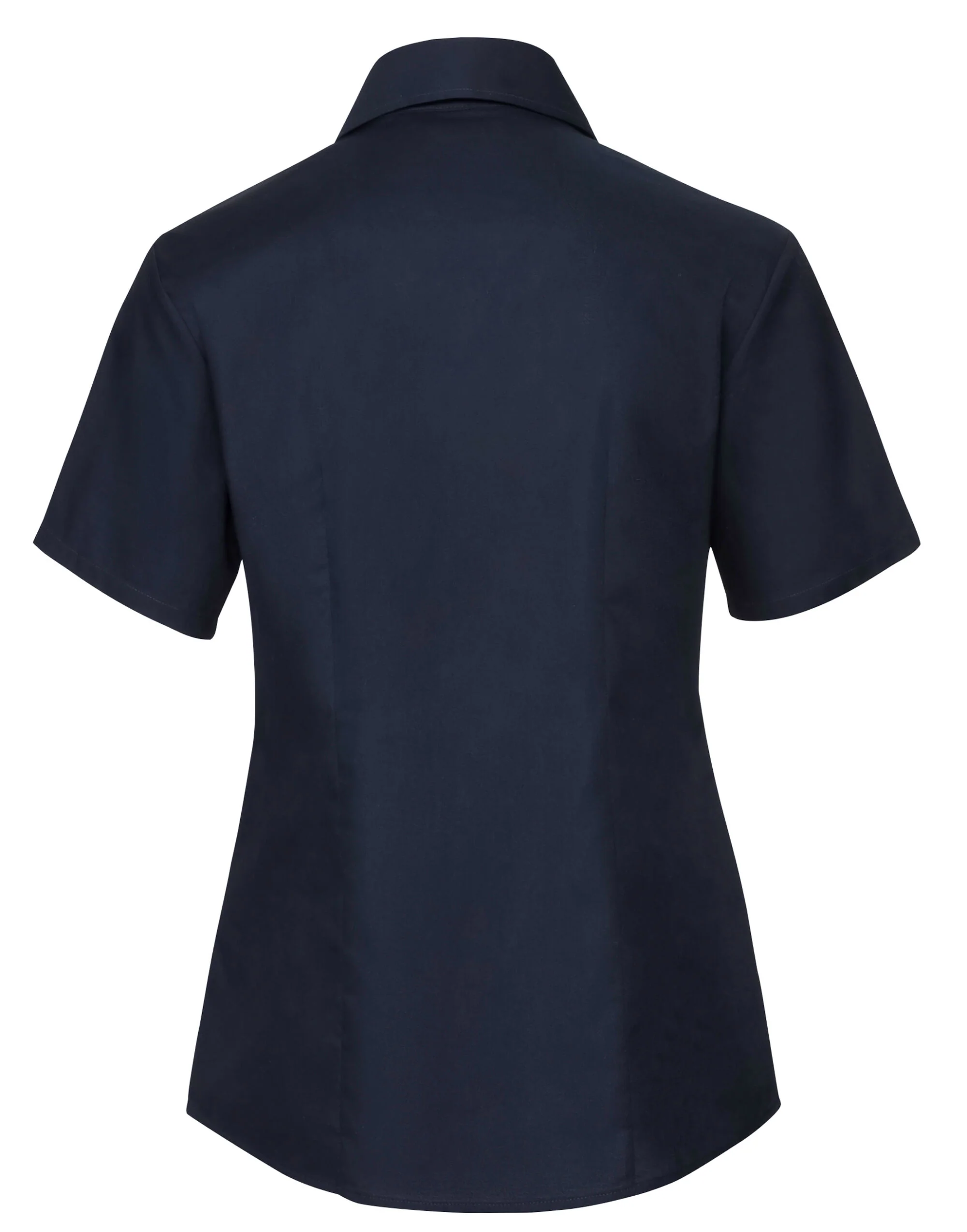 Russell Collection Ladies' Short Sleeve Tailored Oxford Shirt - Image 6