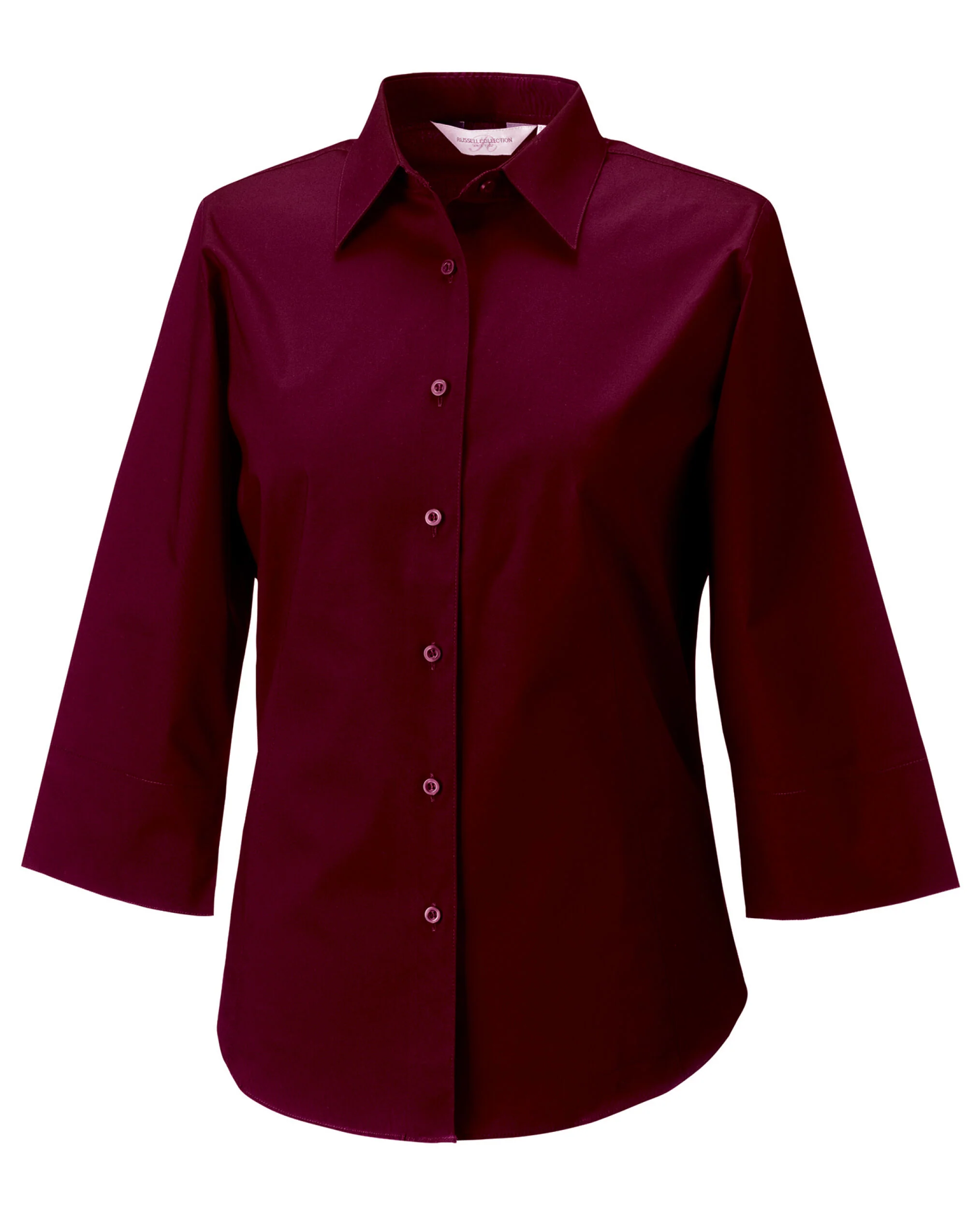Russell Collection Ladies' 3/4 Sleeve Fitted Stretch Shirt - Image 3