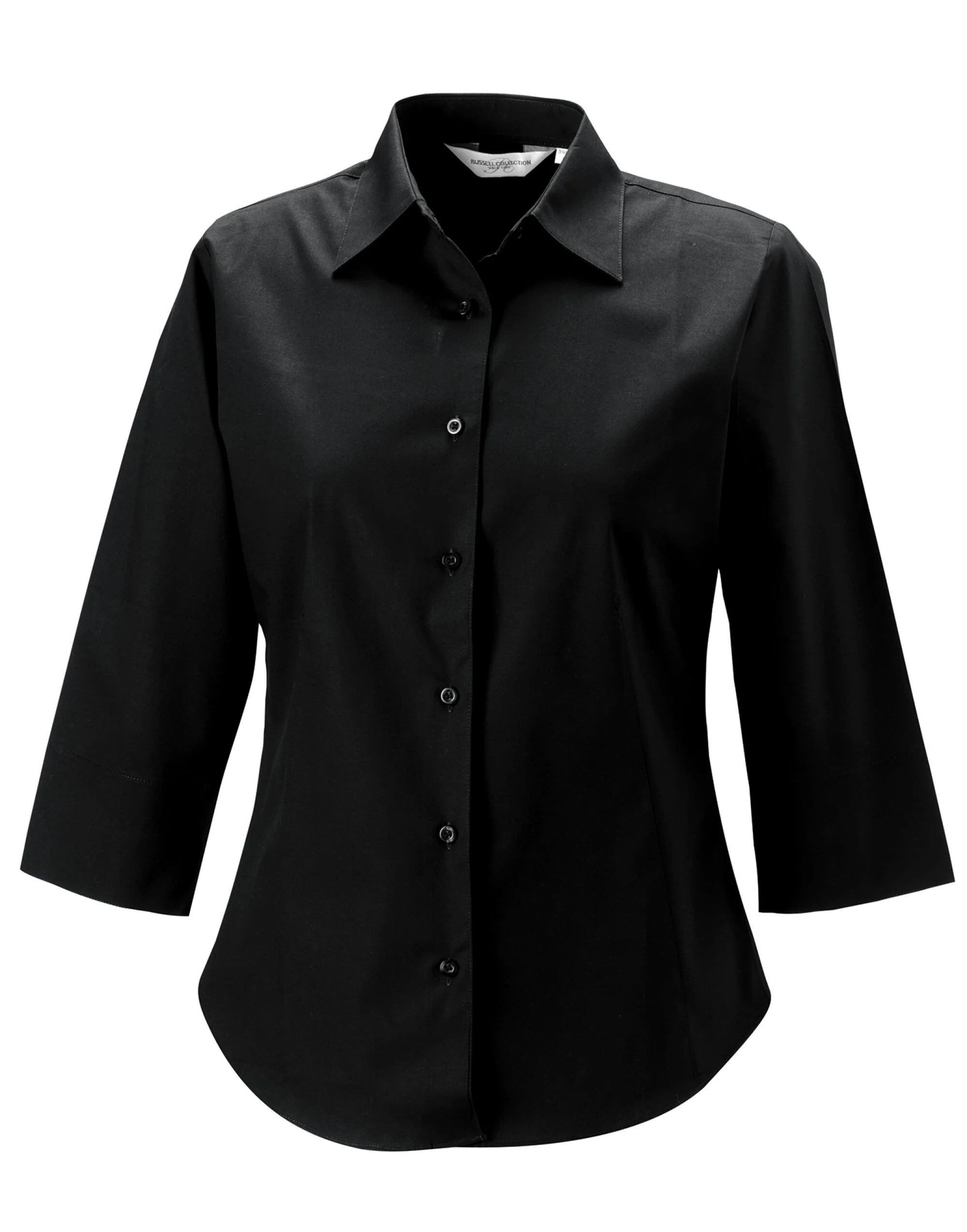 Russell Collection Ladies' 3/4 Sleeve Fitted Stretch Shirt - Image 4