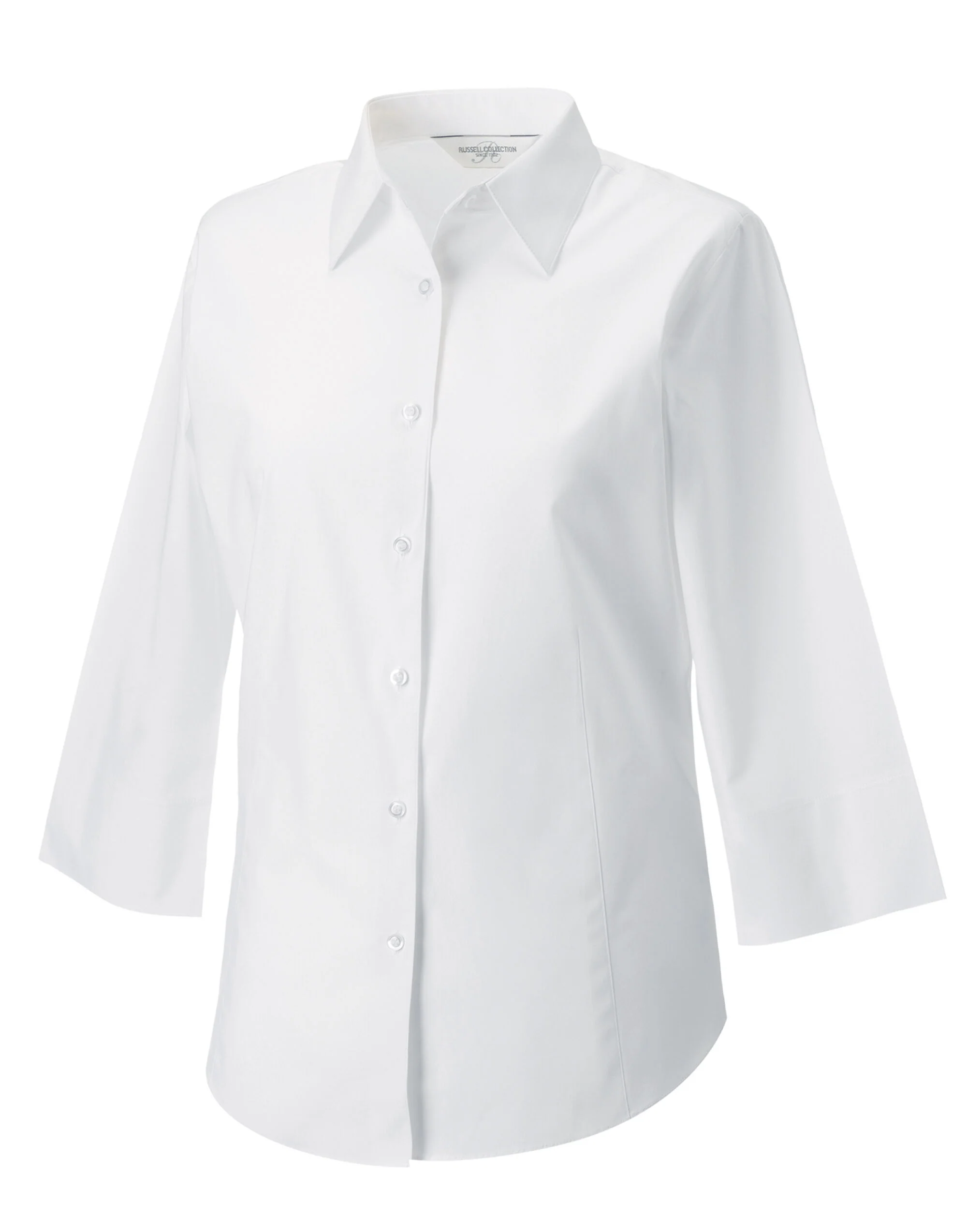 Russell Collection Ladies' 3/4 Sleeve Fitted Stretch Shirt - Image 5
