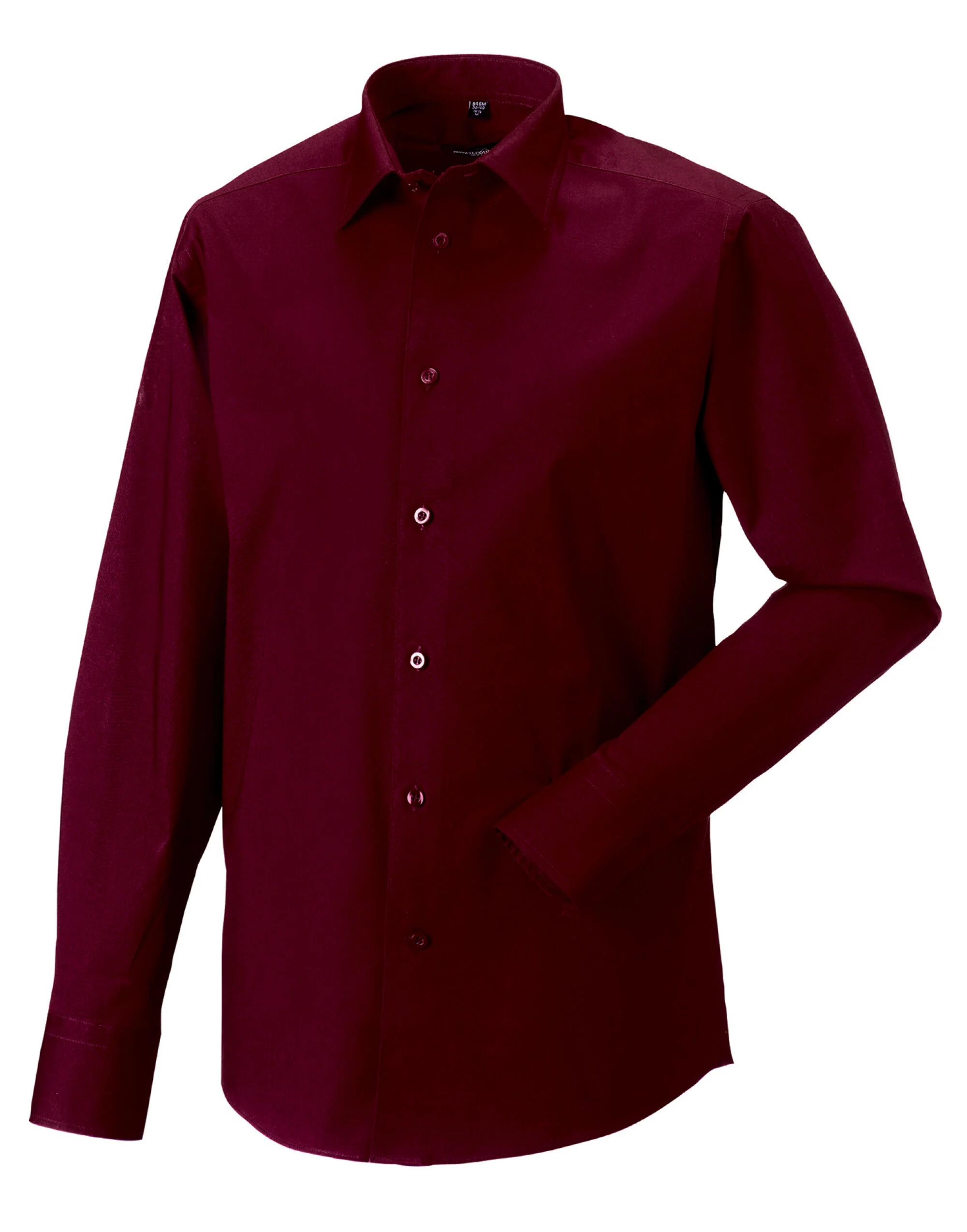 Russell Collection Men'S Long Sleeve Fitted Stretch Shirt - Image 2