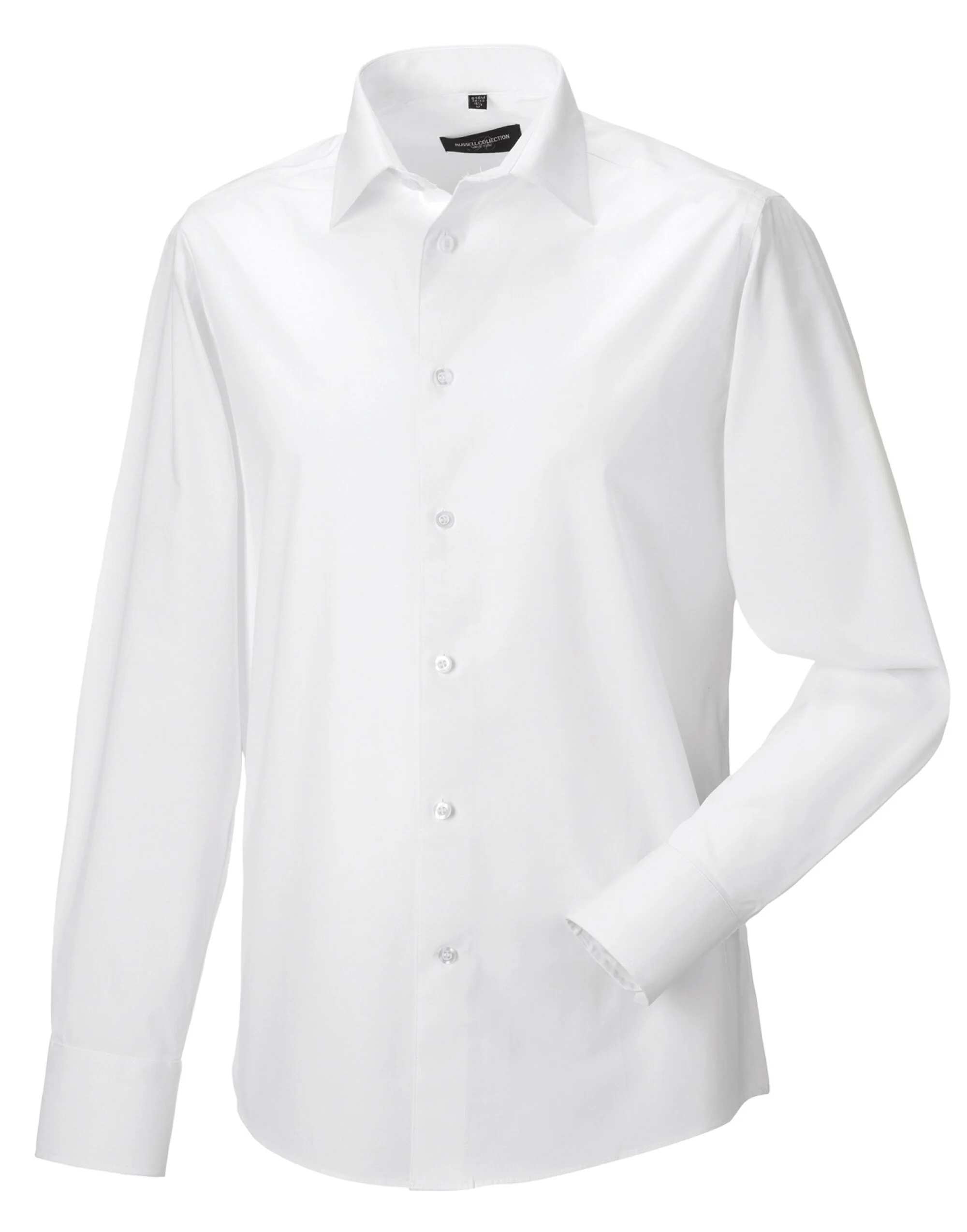 Russell Collection Men'S Long Sleeve Fitted Stretch Shirt - Image 3