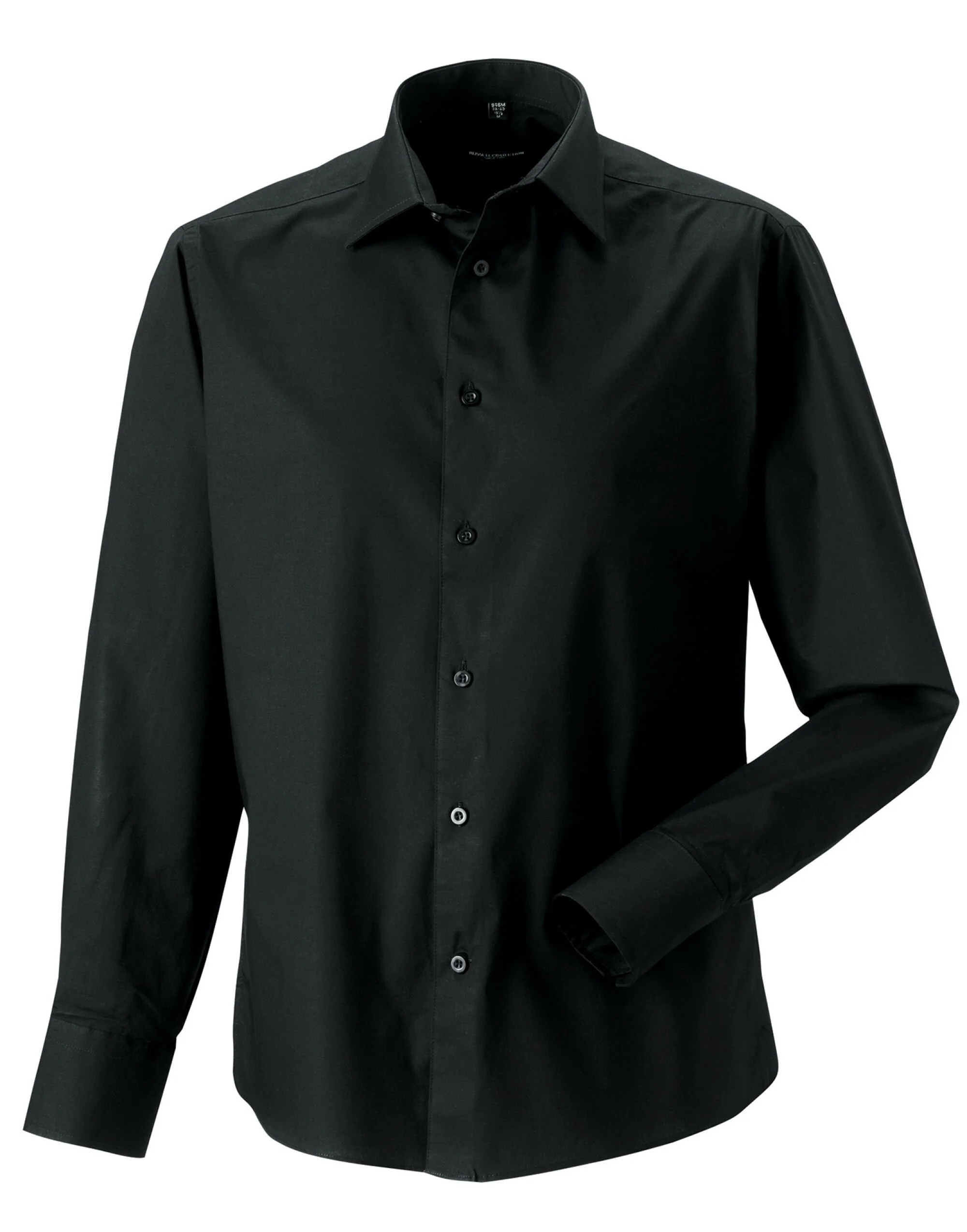 Russell Collection Men'S Long Sleeve Fitted Stretch Shirt - Image 4