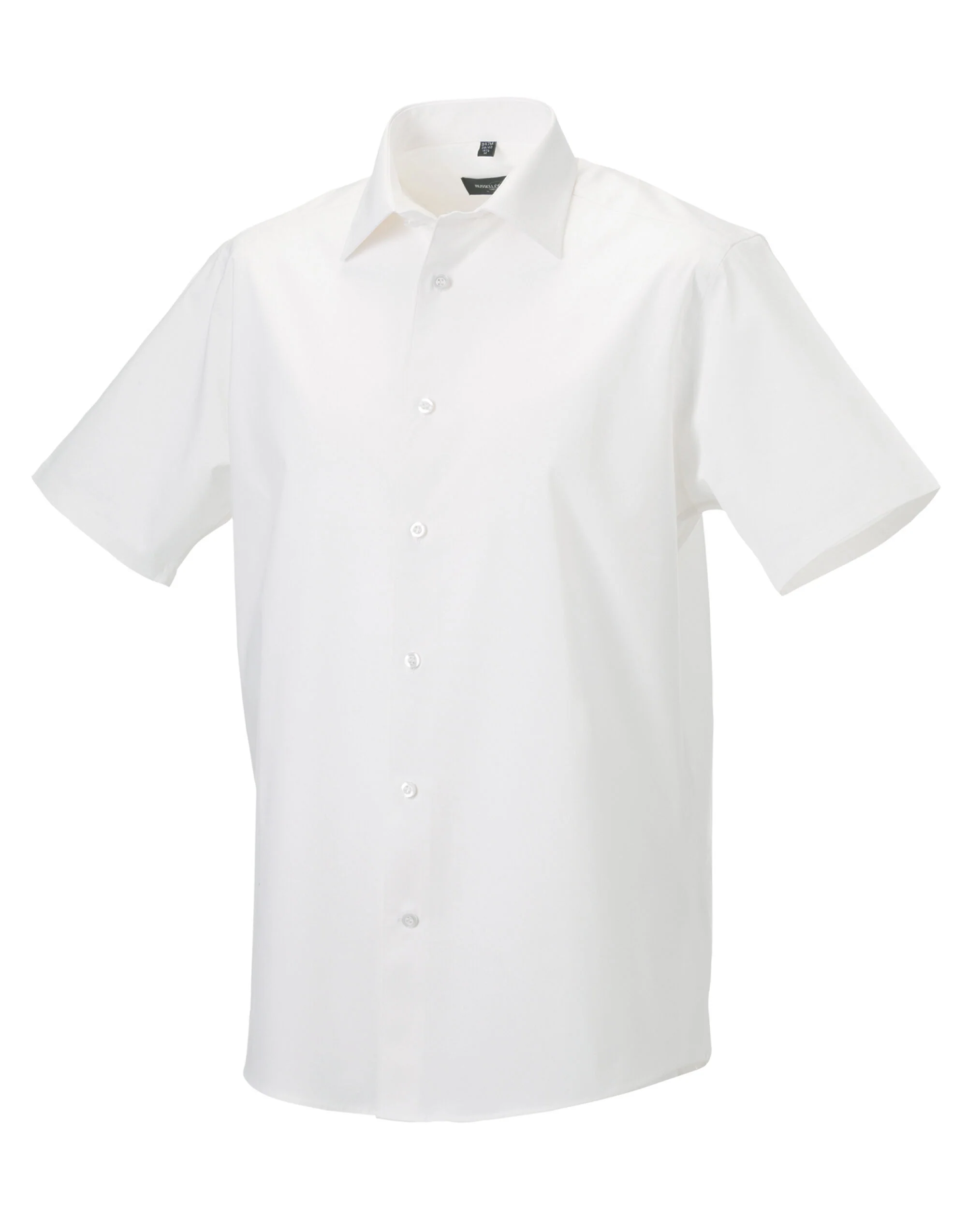 Russell Collection Men'S Short Sleeve Fitted Stretch Shirt - Image 2